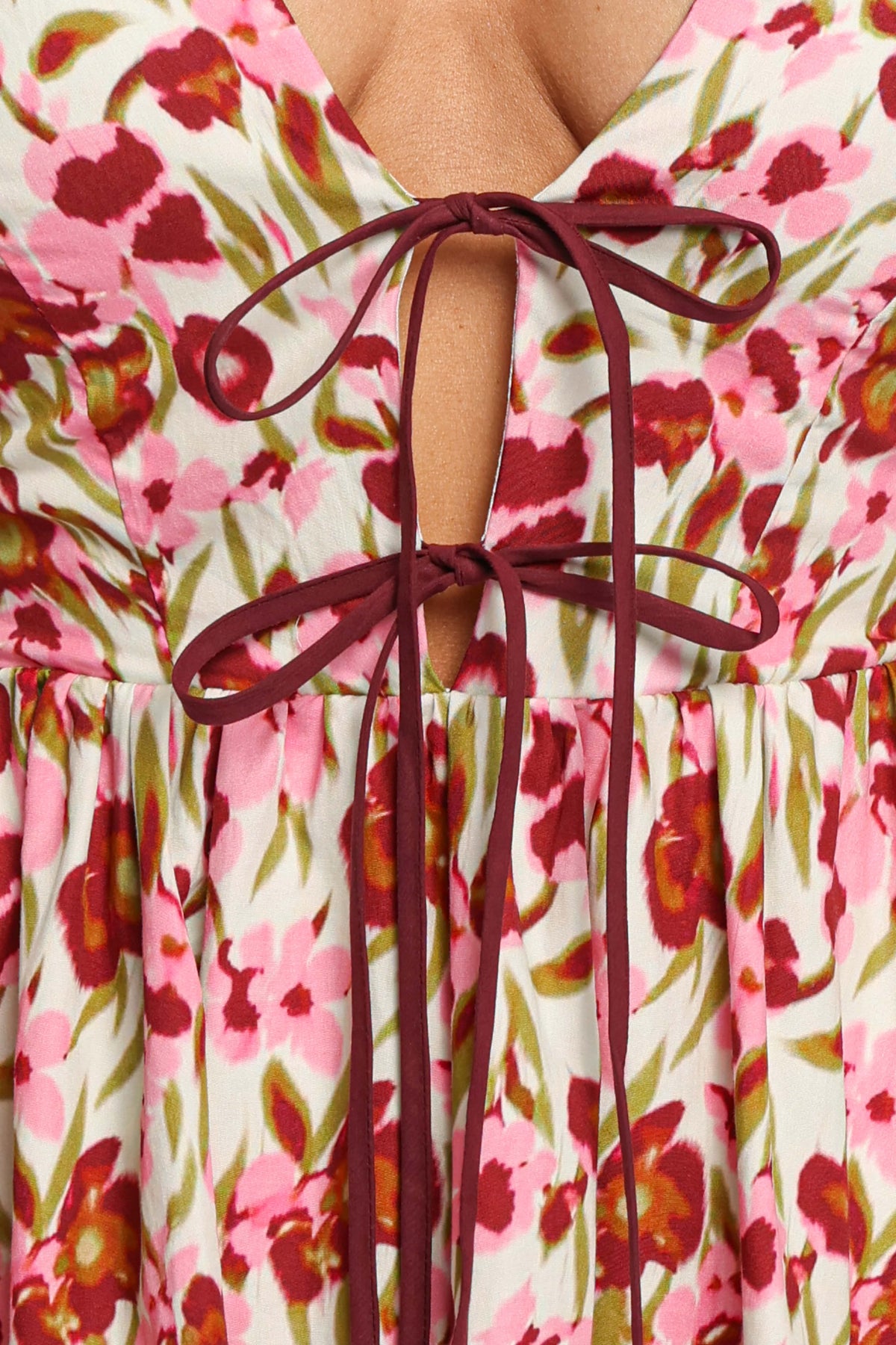 DRESSES Deanne Mini Dress - Pink Green Floral
