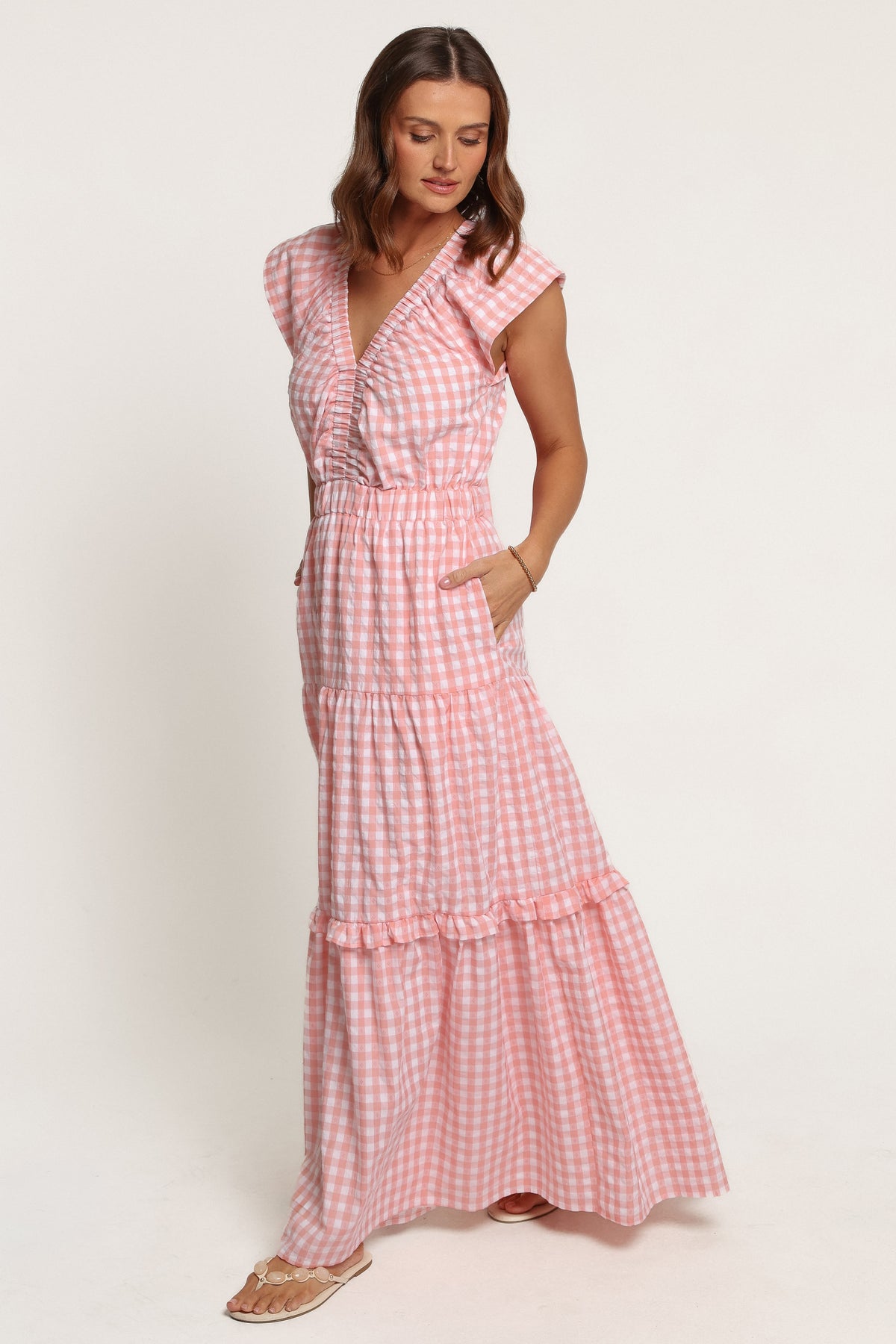DRESSES Dian Maxi Dress - Pink Gingham