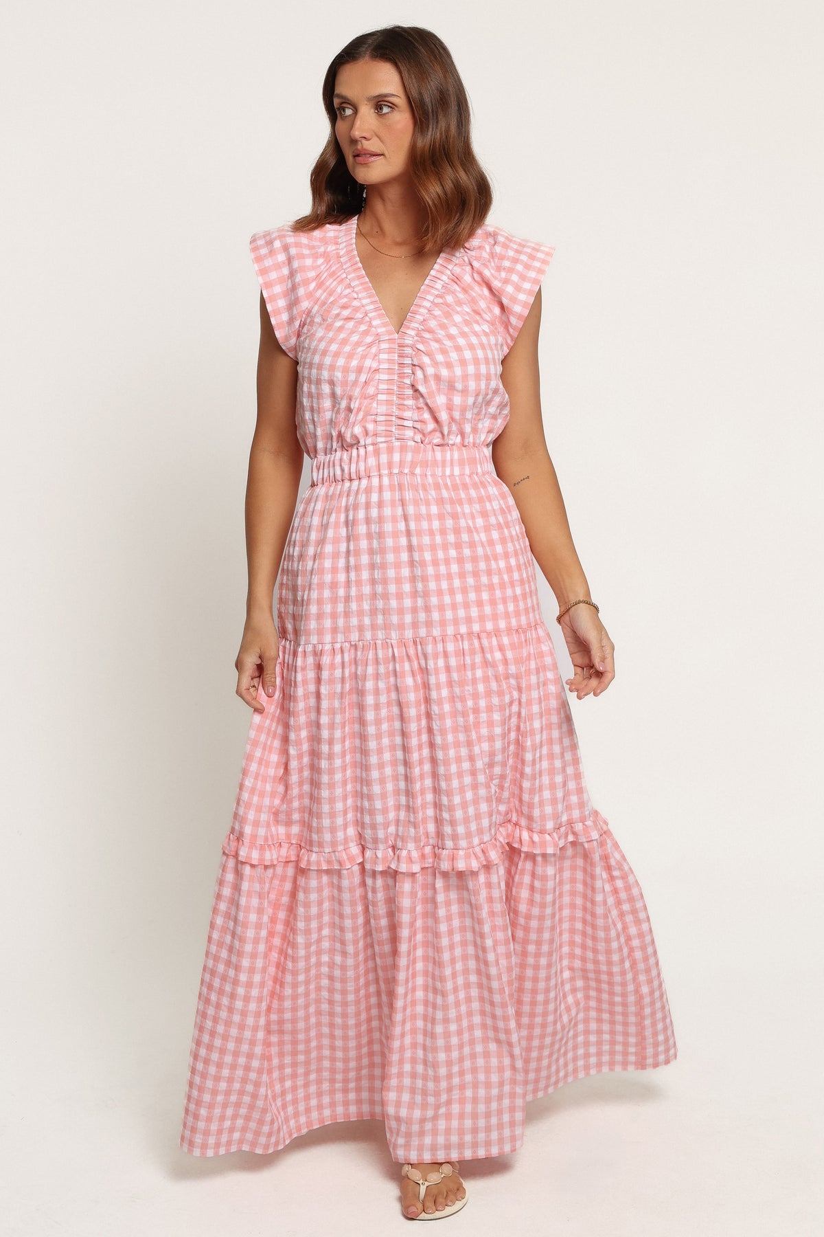 DRESSES Dian Maxi Dress - Pink Gingham