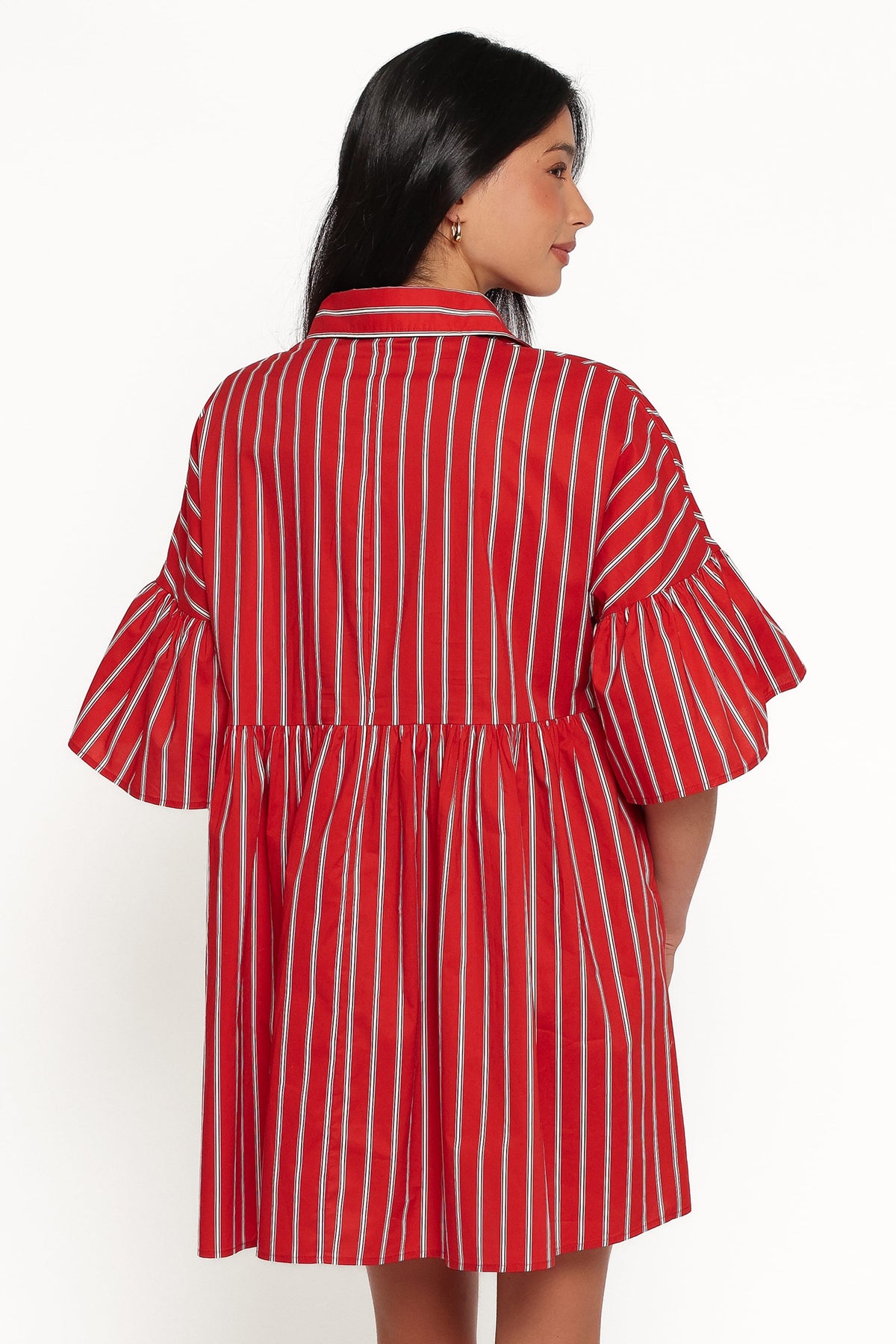 DRESSES Didi Frill Mini Dress - Red Stripe