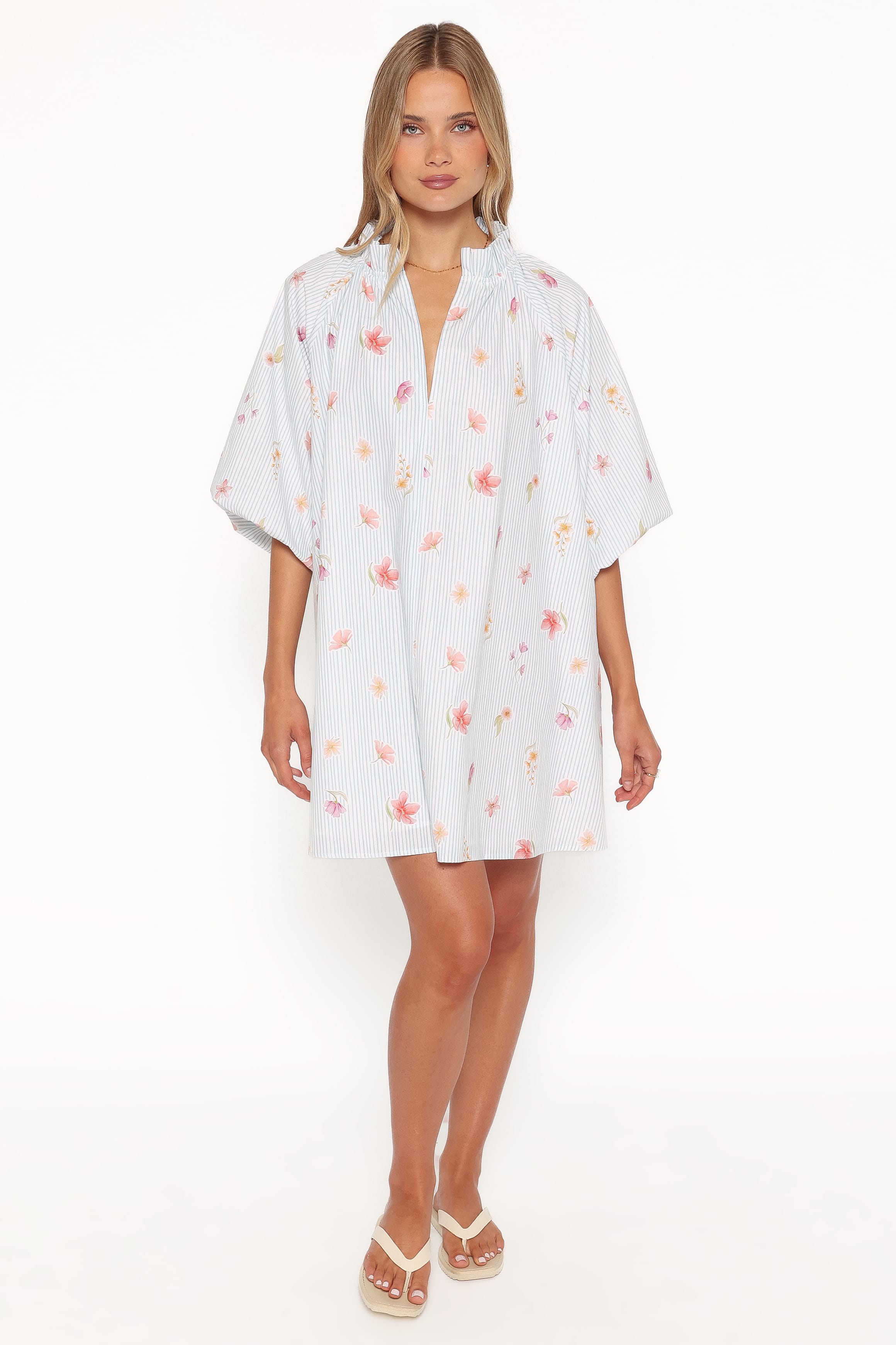 DRESSES Doran Mini Dress - Blue Garden Stripe