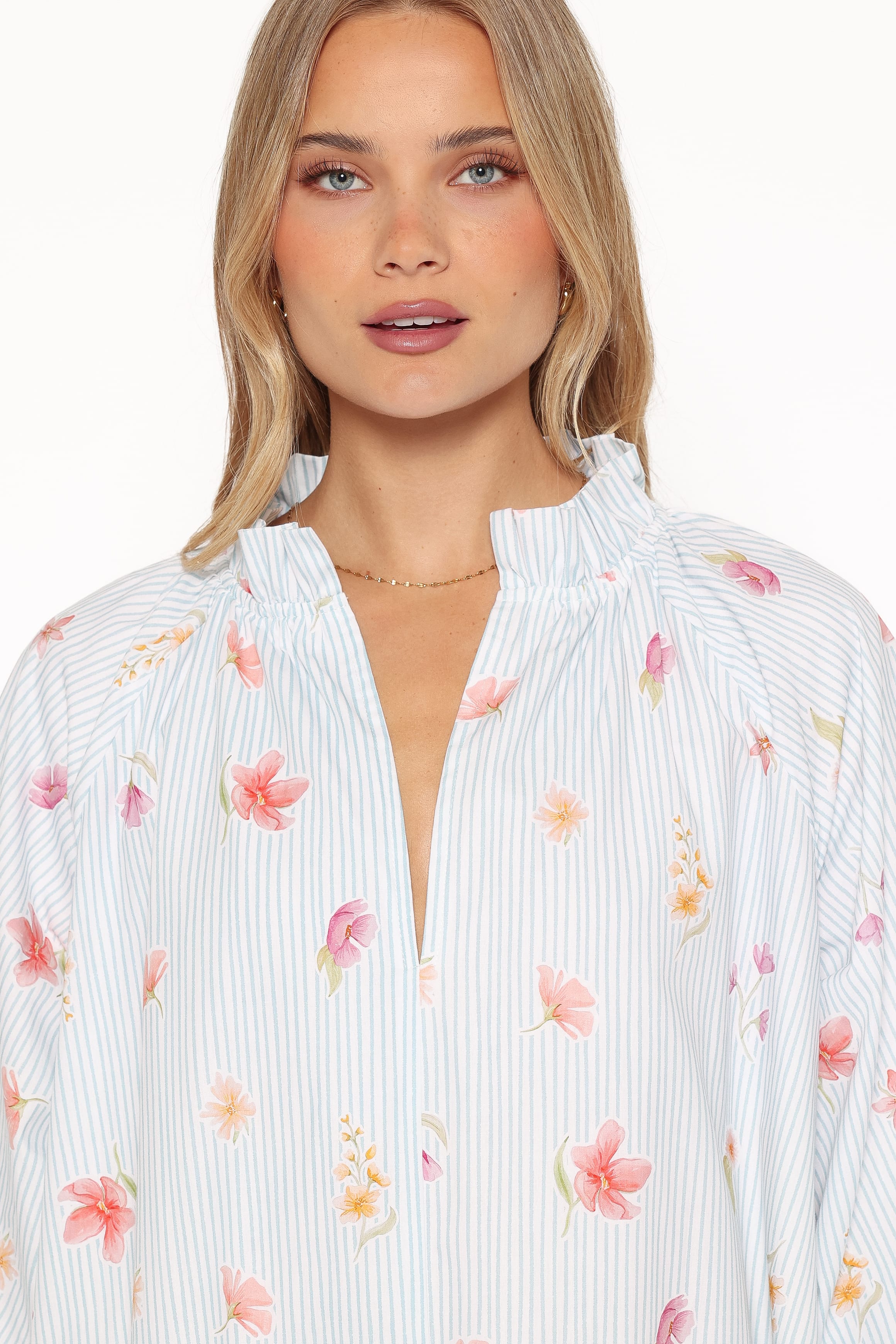 DRESSES Doran Mini Dress - Blue Garden Stripe