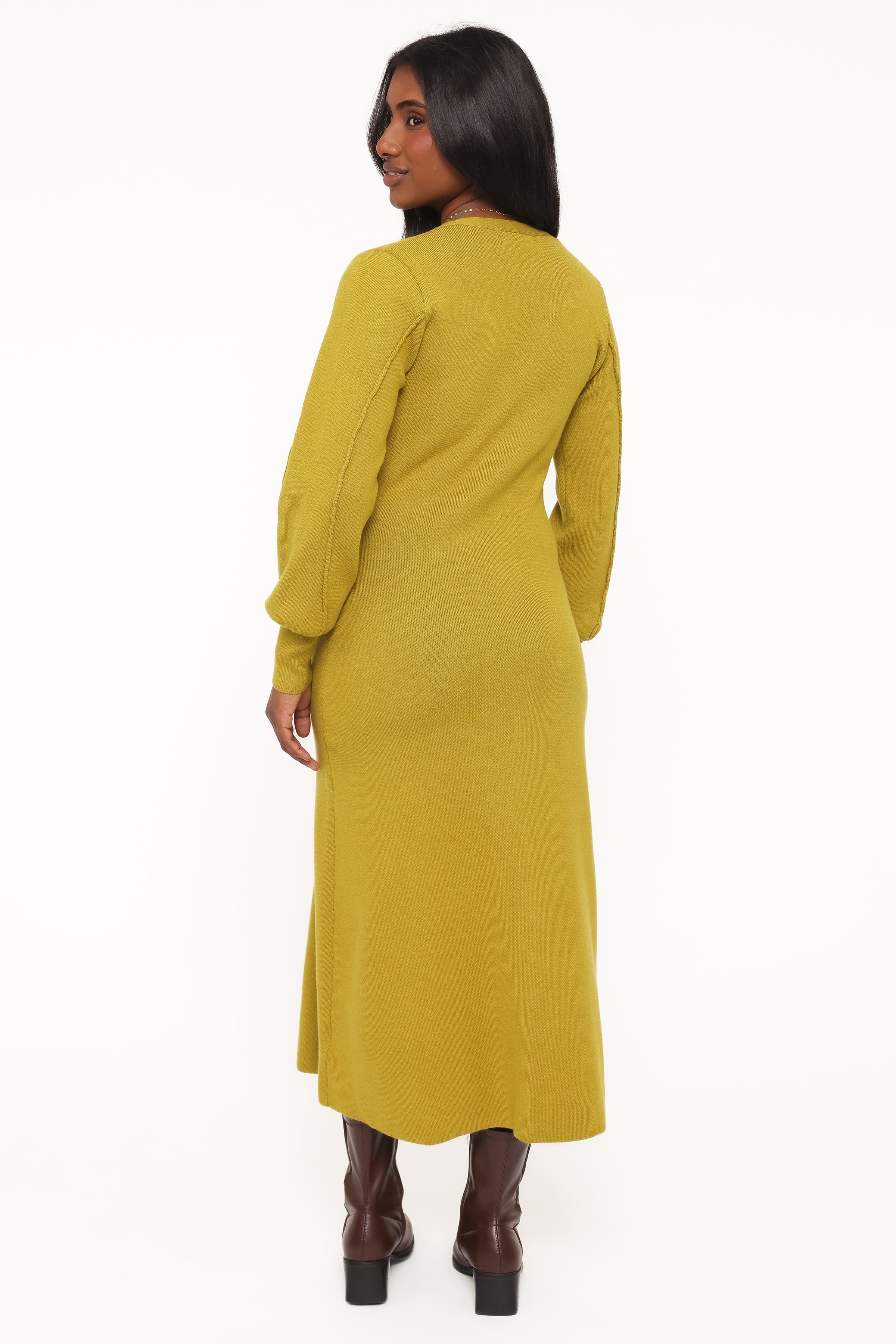 DRESSES Ellen Knit Maxi Dress - Burnished Gold