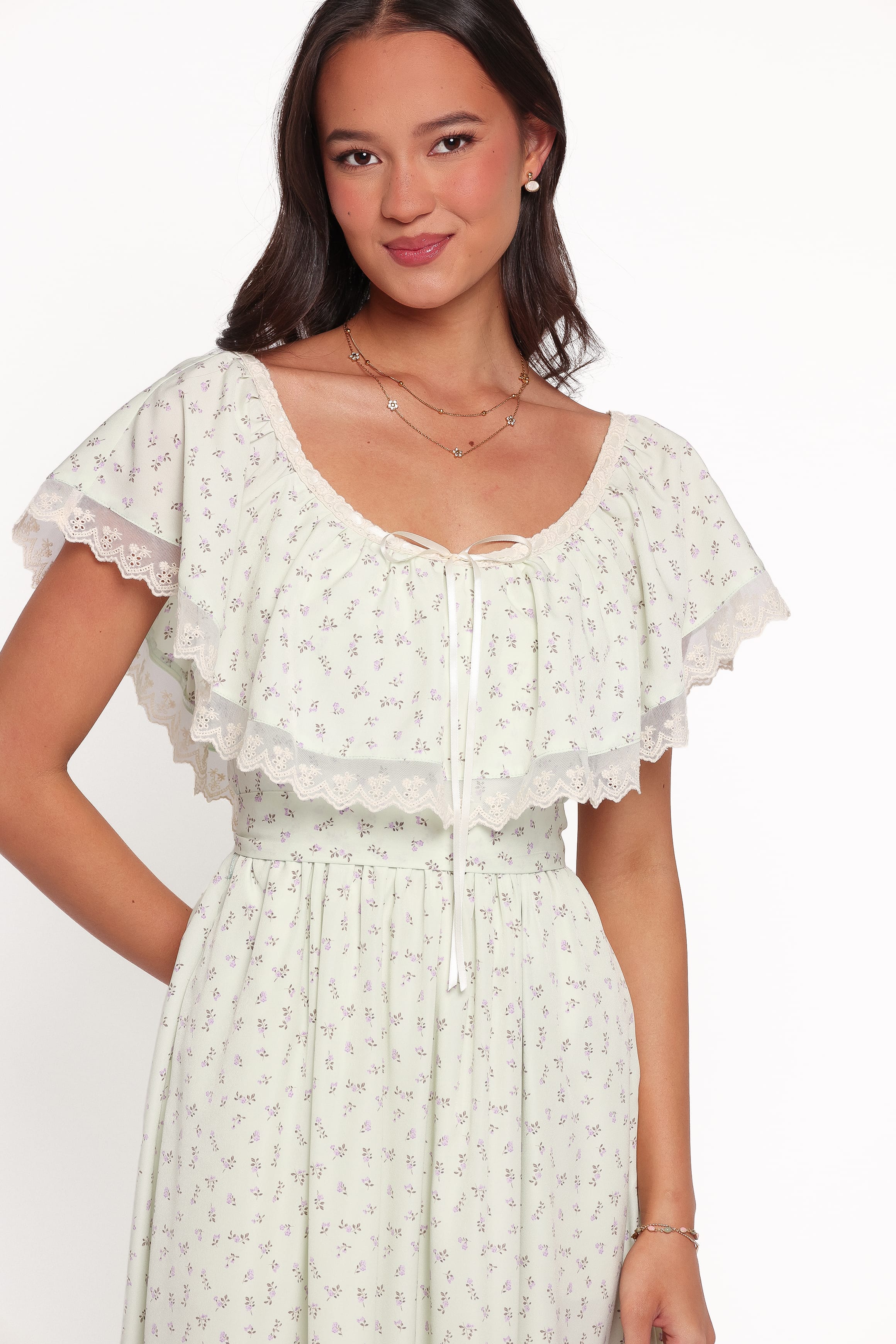 DRESSES Emeryn Midi Dress - Jade Ditsy Floral