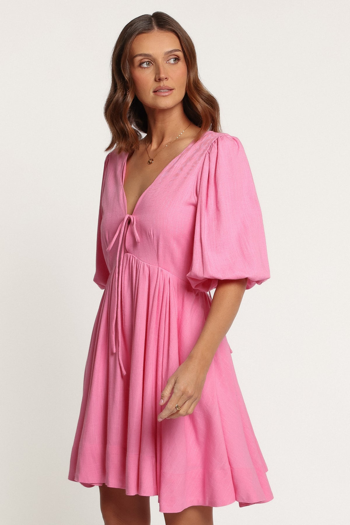 DRESSES Emiko Scallop Mini Dress - Pink