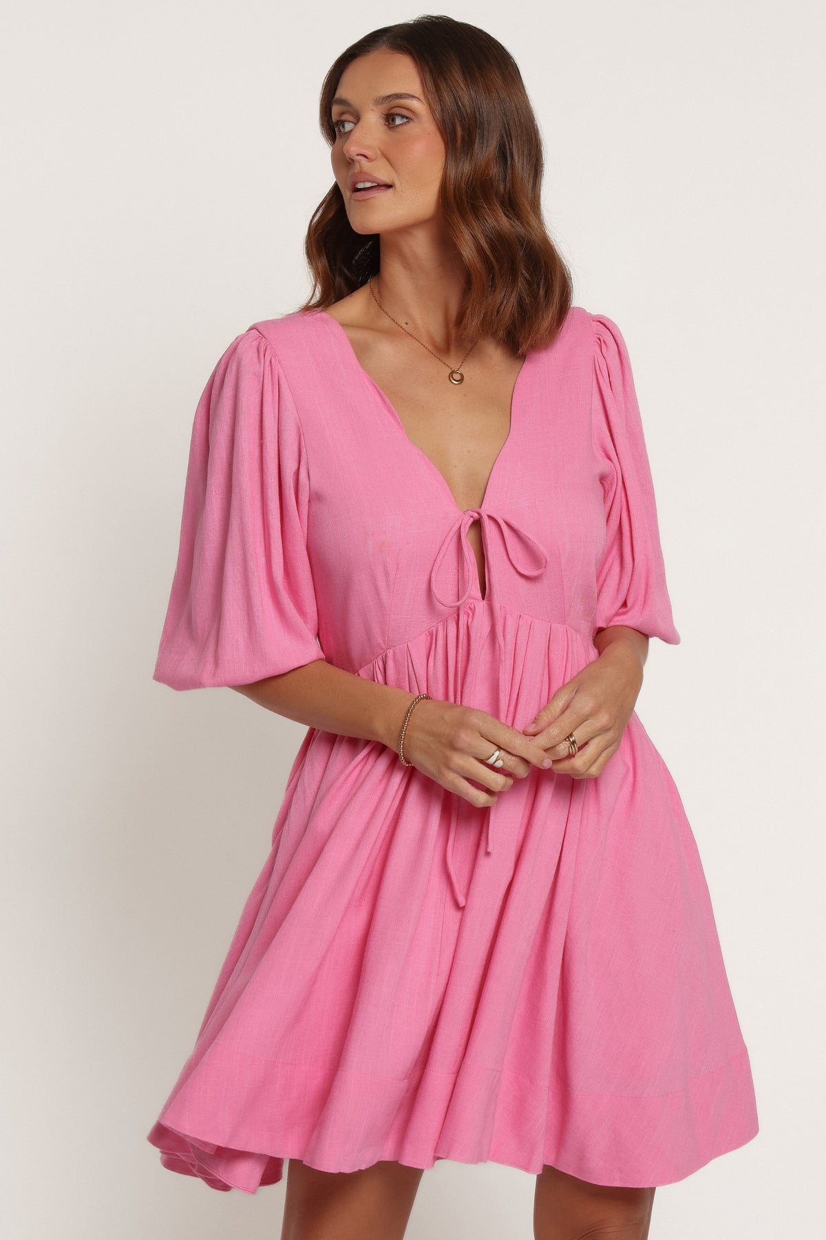 DRESSES Emiko Scallop Mini Dress - Pink