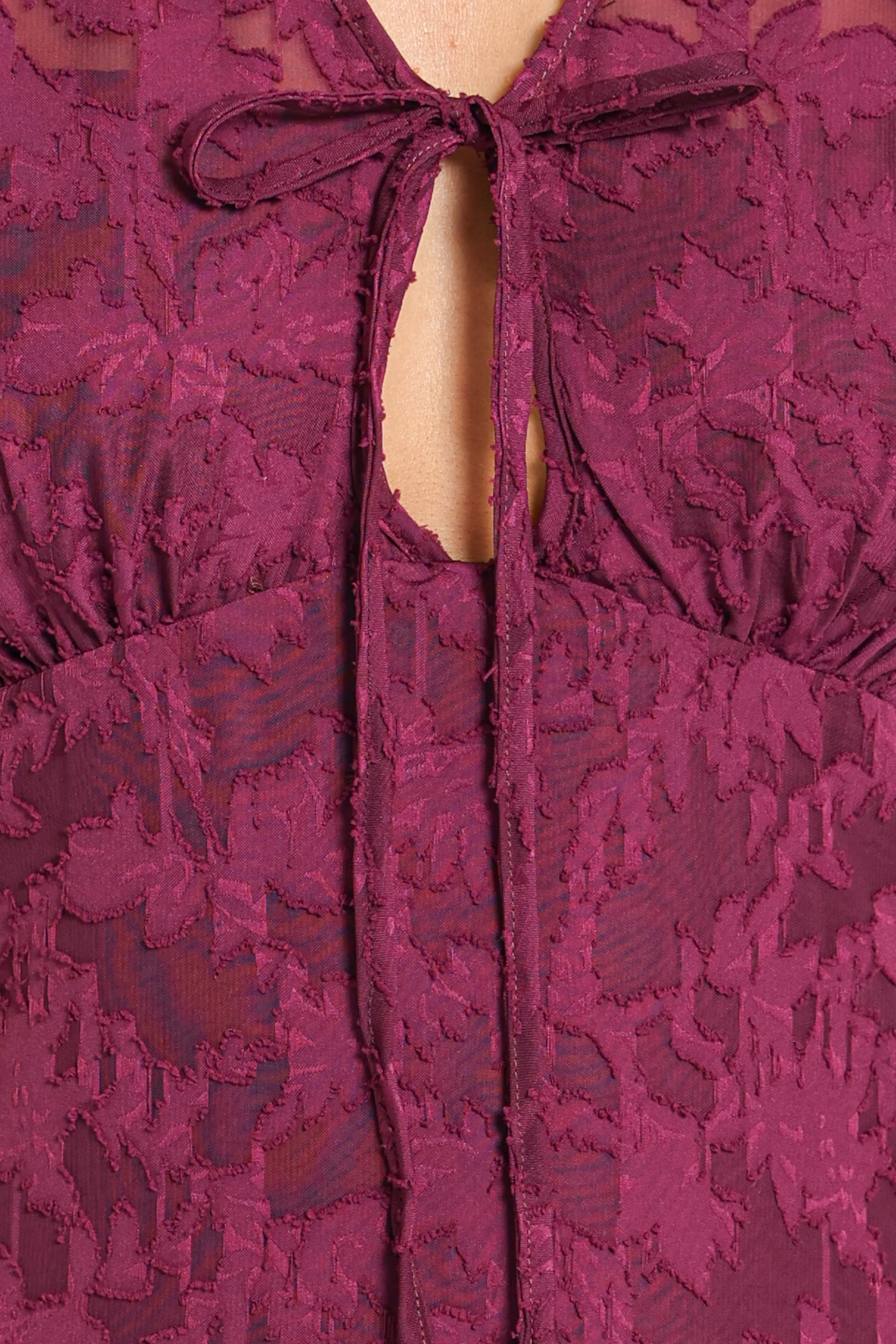 DRESSES Emmy Jacquard Maxi Dress - Grape Purple