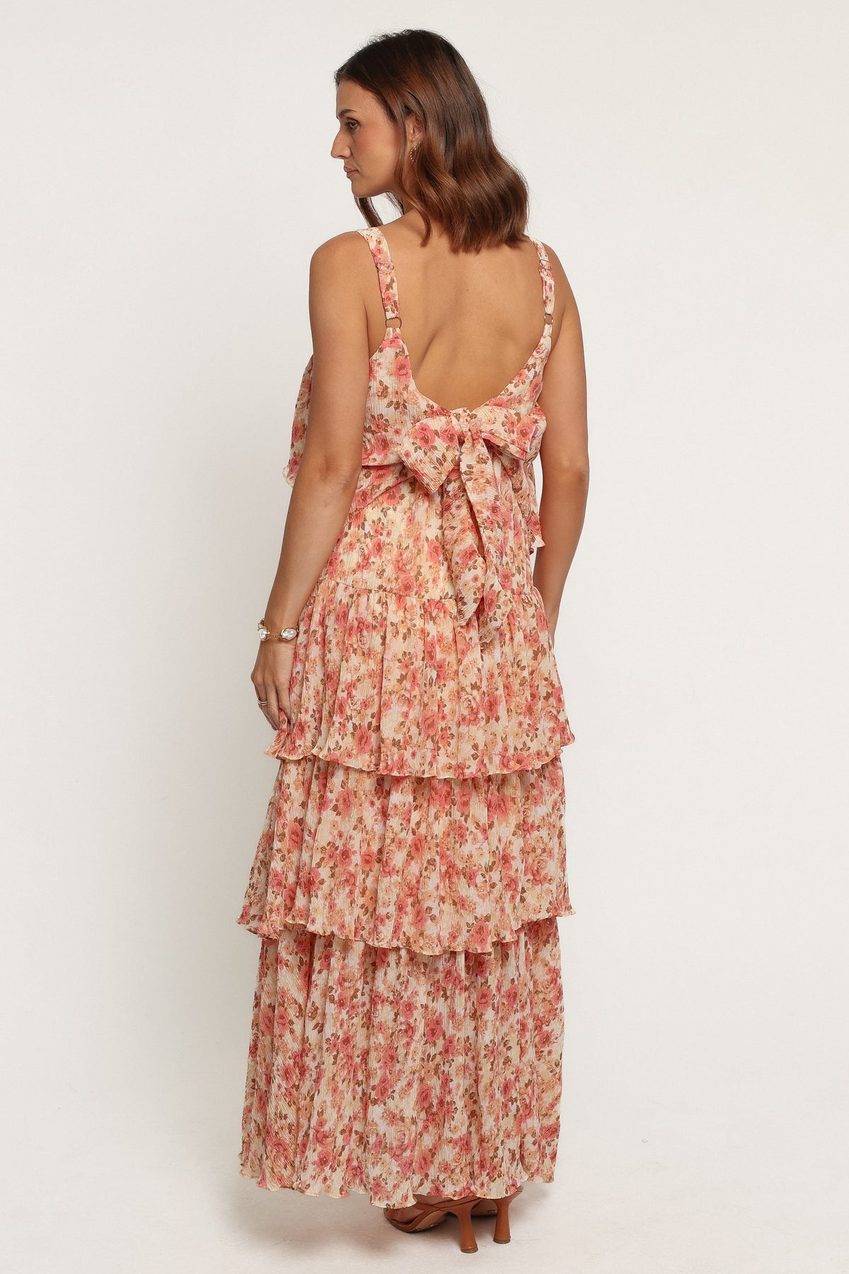 DRESSES Everleigh Midi Dress - Pink Green Floral