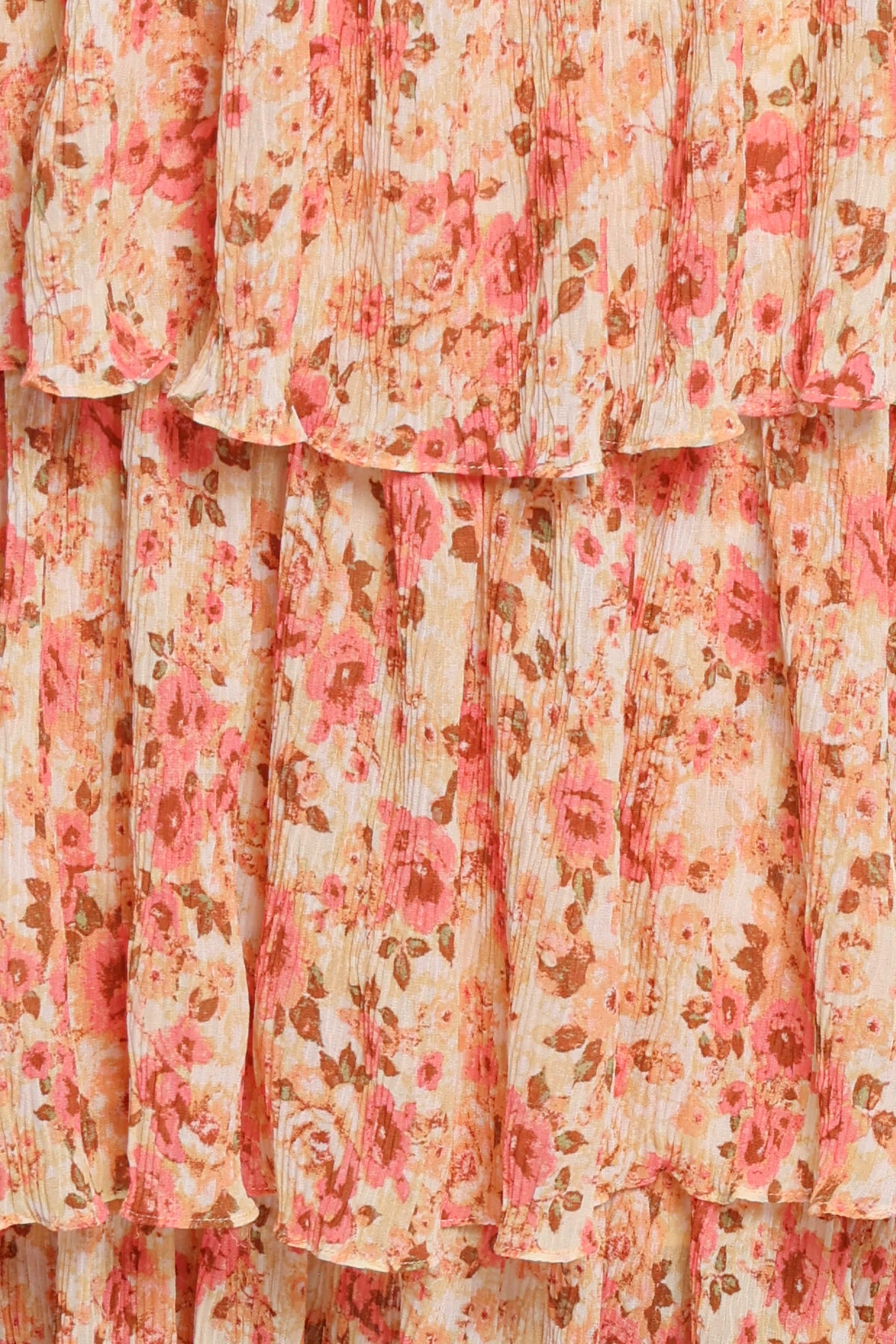 DRESSES Everleigh Midi Dress - Pink Green Floral