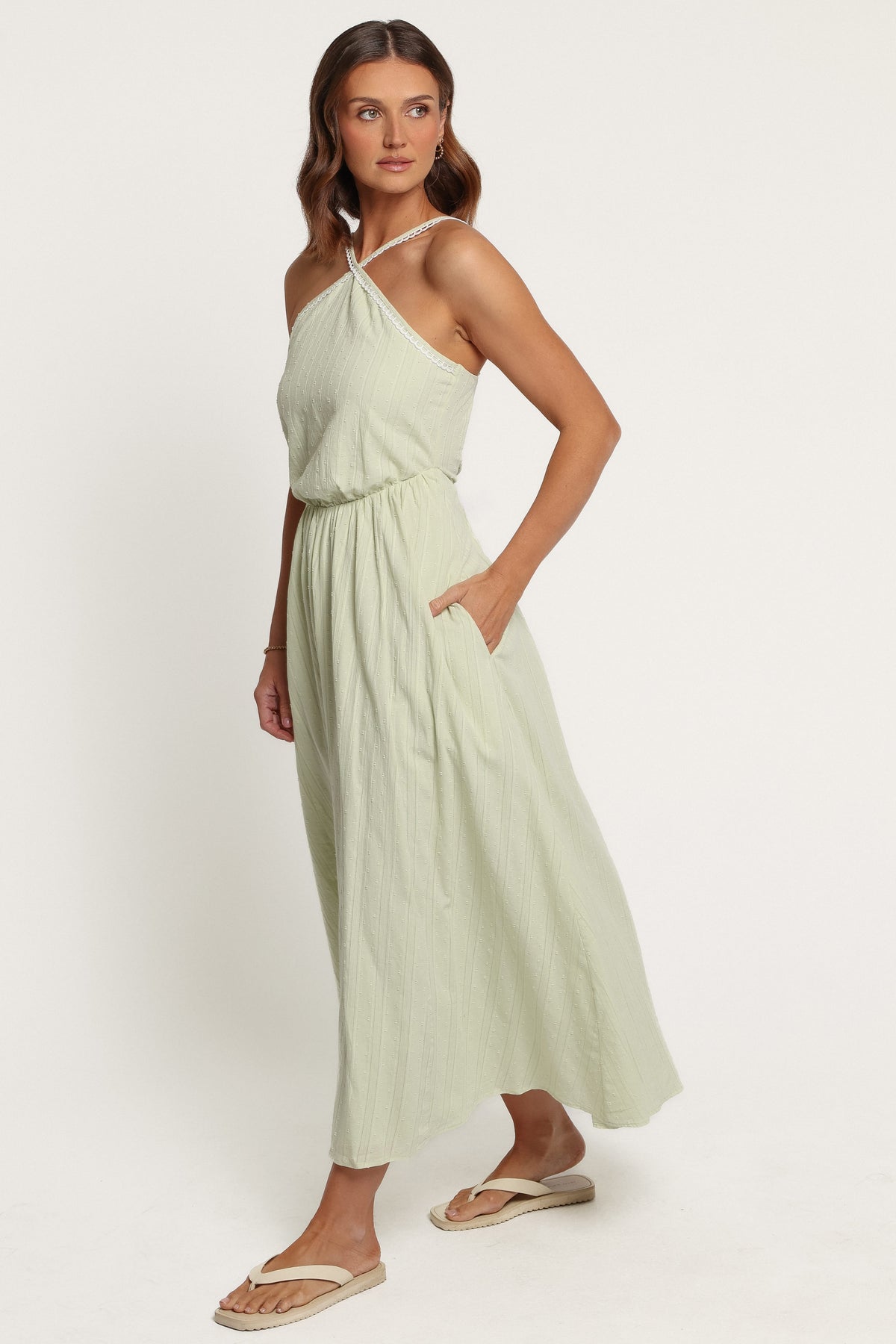 DRESSES Fairfield Halterneck Dress - Green