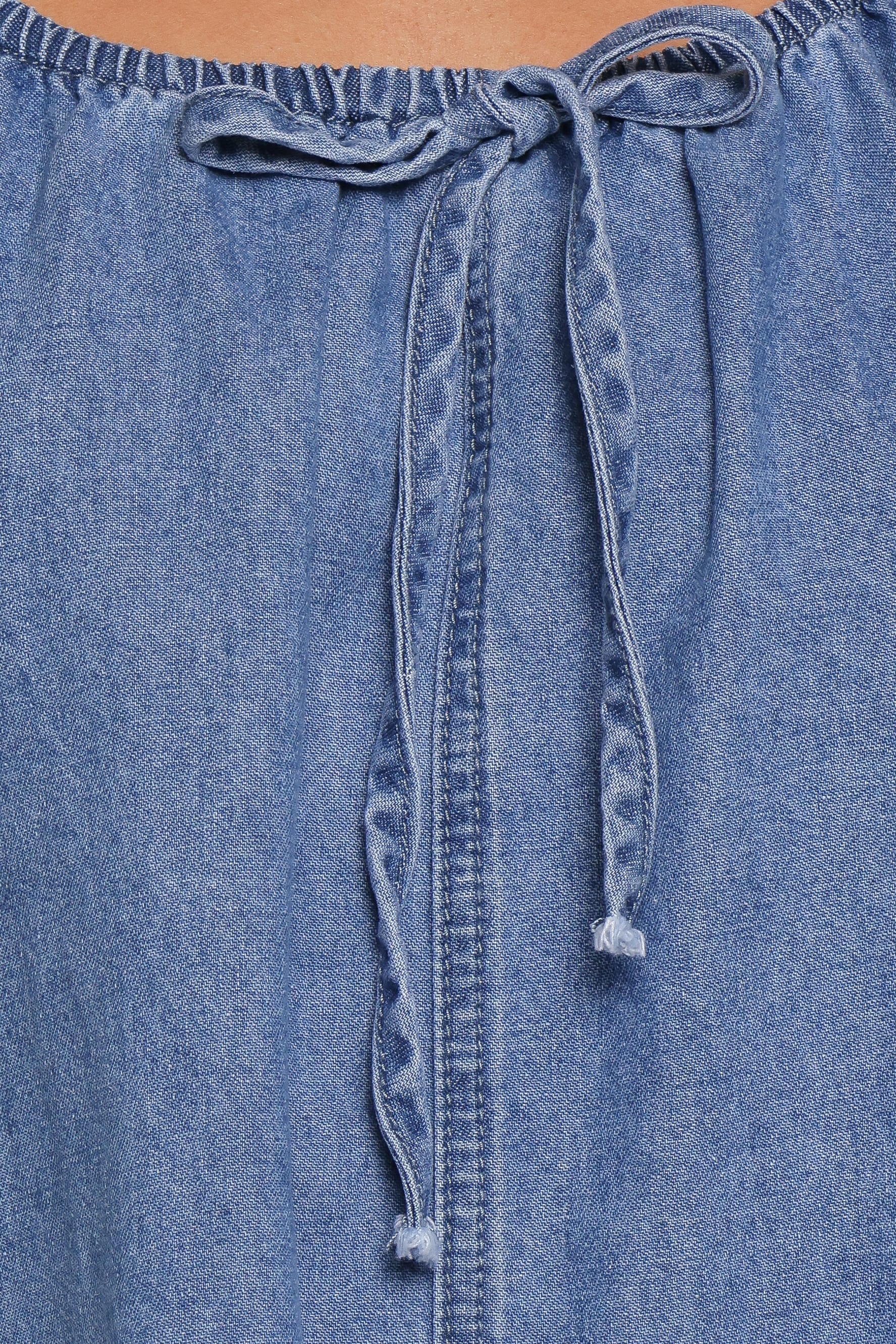 DRESSES Farren Mini Dress - Mid Wash Denim Blue