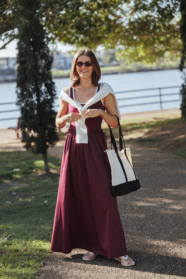 DRESSES Finesse Maxi Dress - Burgundy