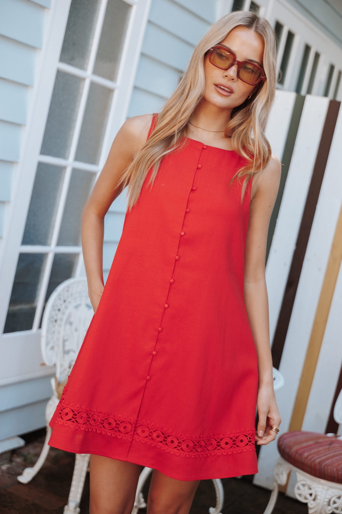 DRESSES Floralyn Mini Dress - Red