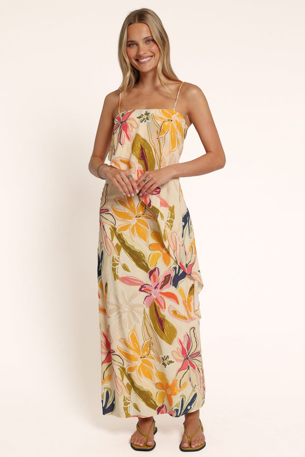 DRESSES Florenza Maxi Dress - Yellow Floral