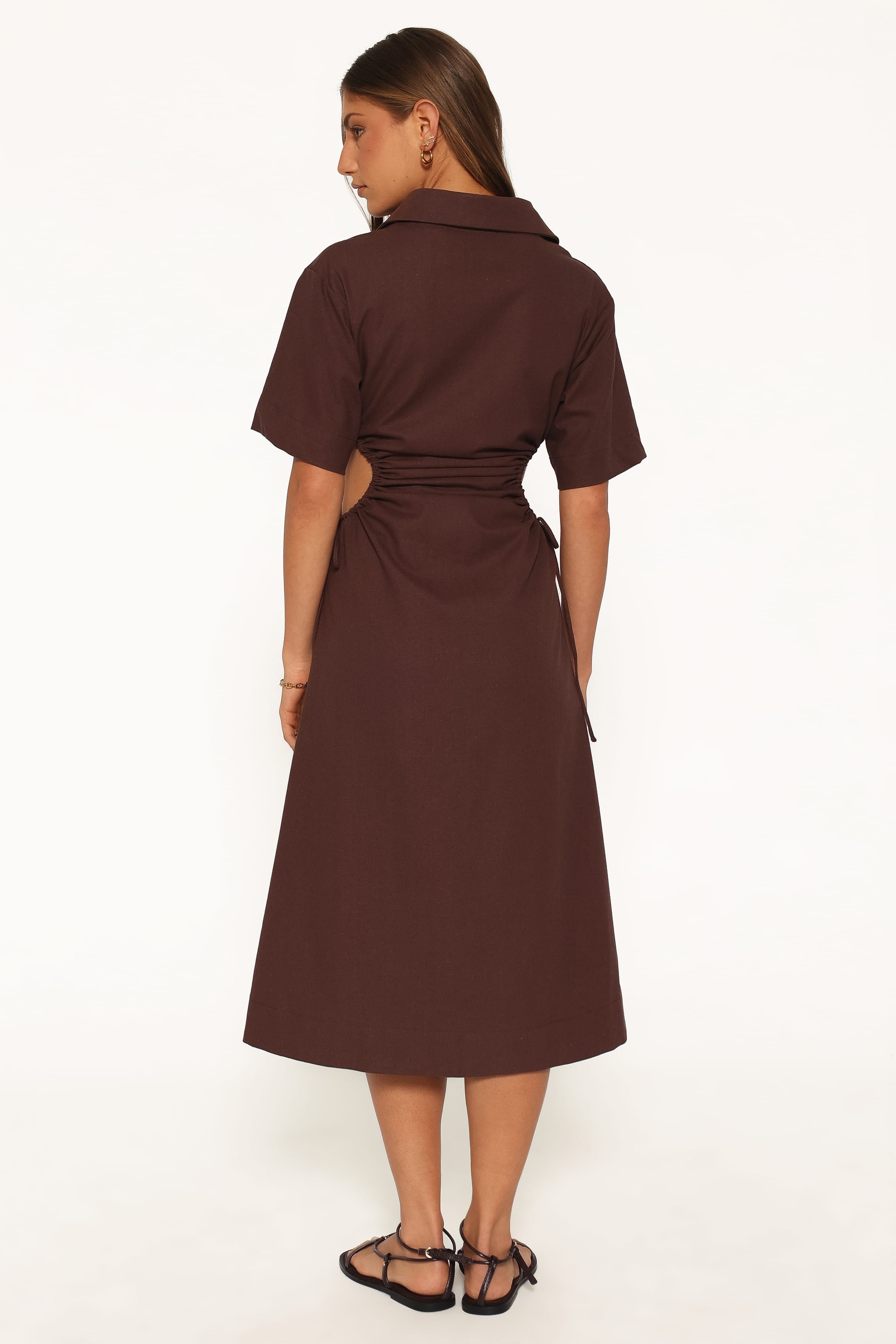 DRESSES Gianni Midi Dress - Brown