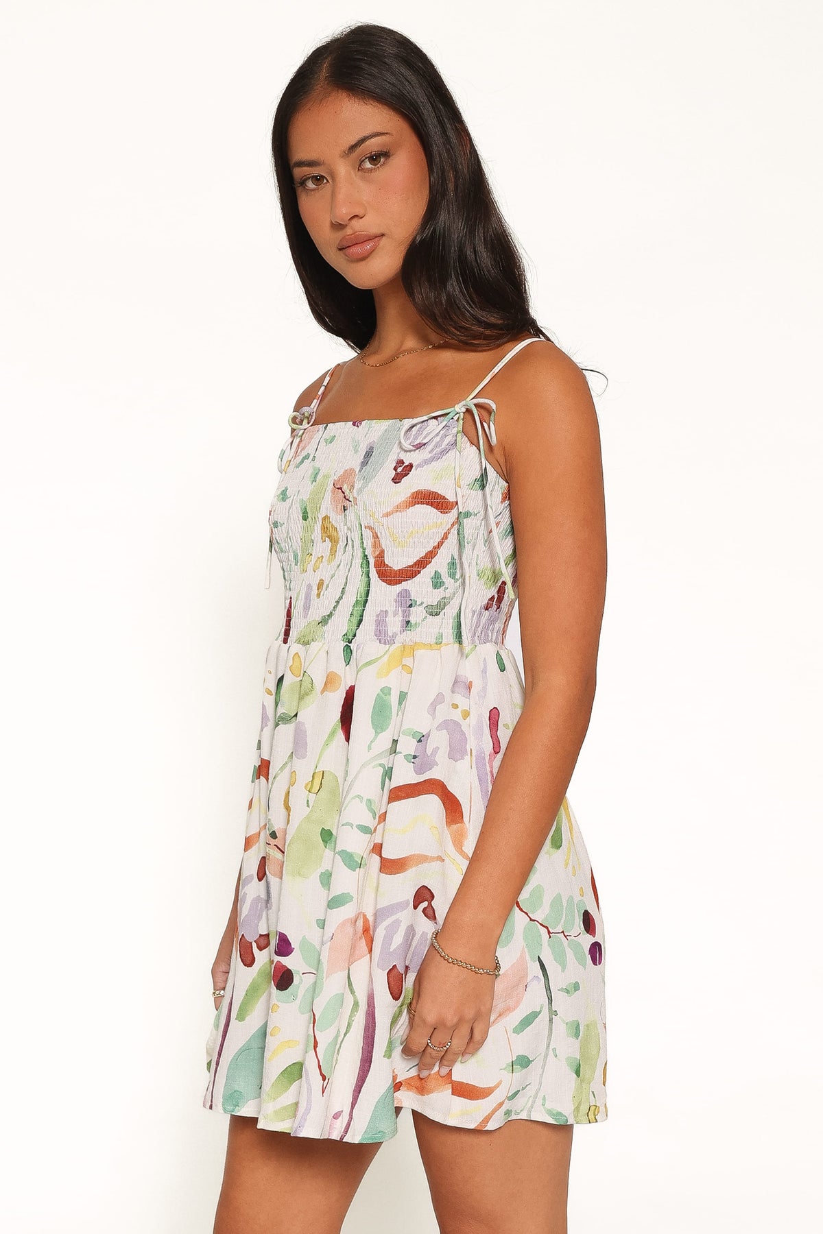 DRESSES Gresha Mini Dress - Pink Watercolour