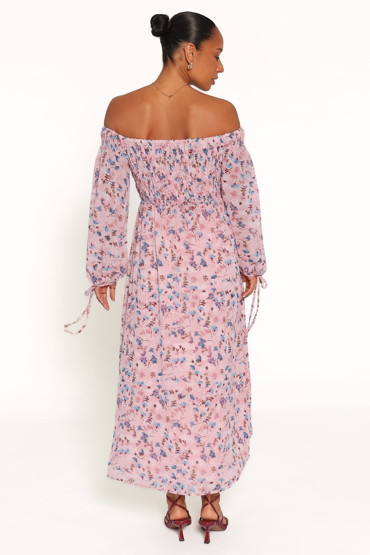 DRESSES Harlon Off Shoulder Maxi Dress - Pink Floral