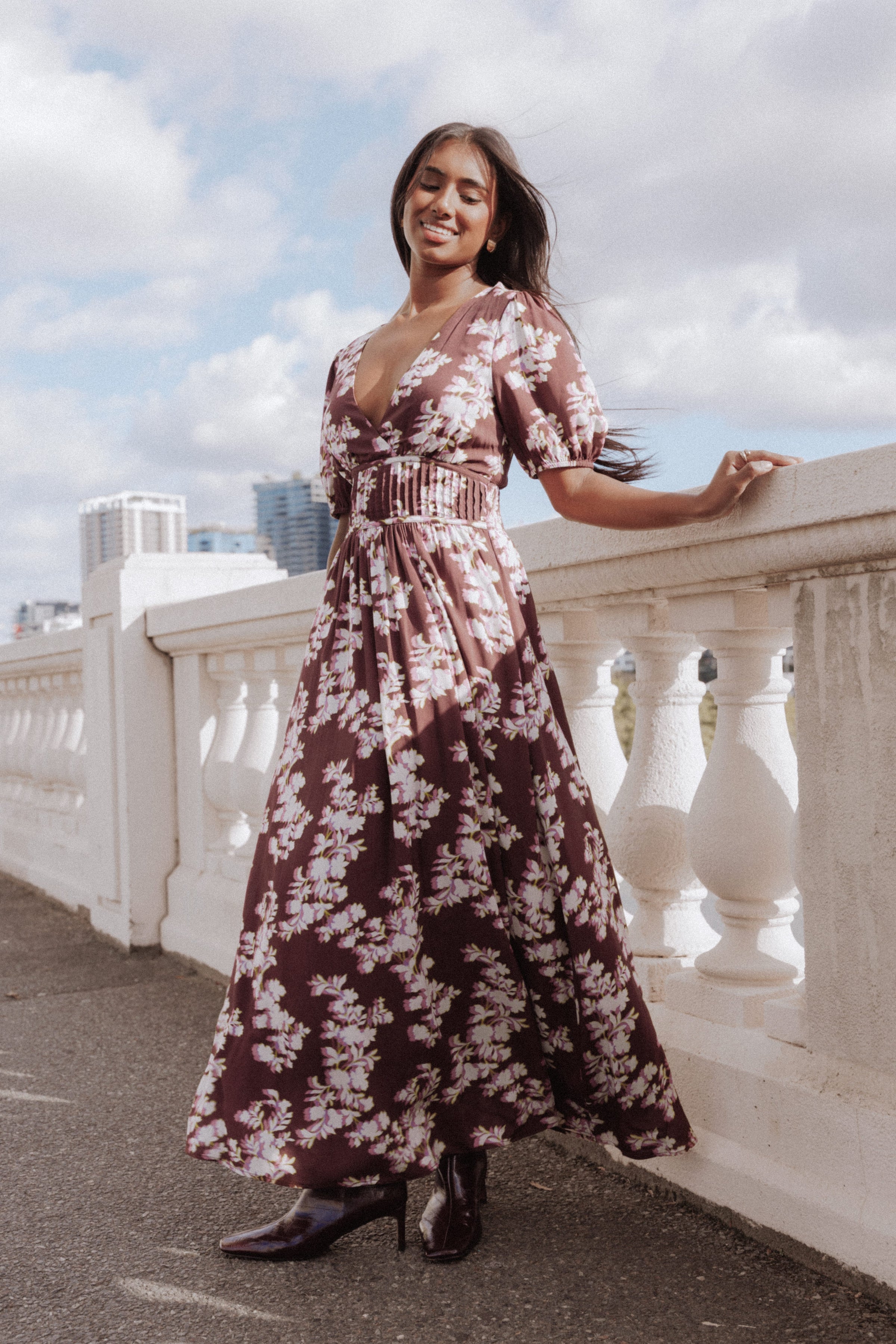 DRESSES Henny Maxi Dress - Pink Rum Floral