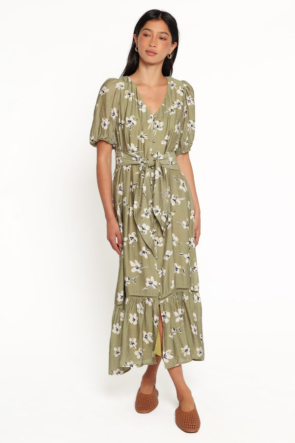 DRESSES Hera Maxi Dress - Green Floral