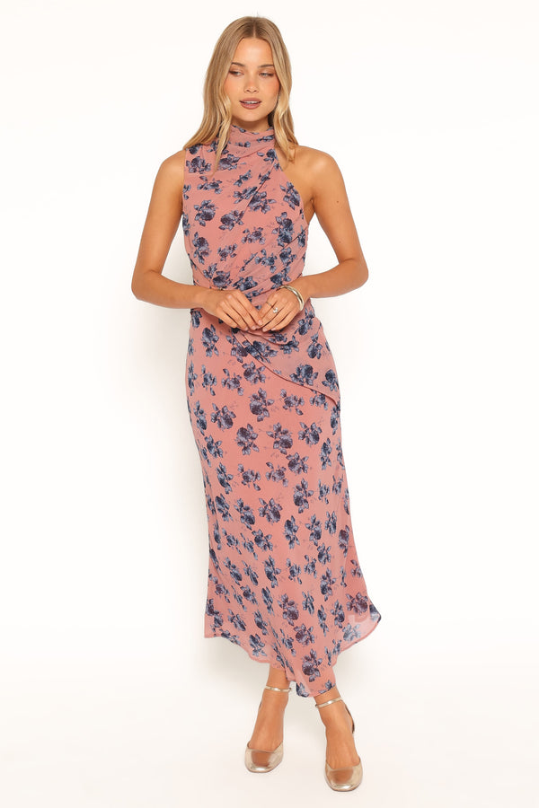 DRESSES Isabeau Midi Dress - Pink Floral