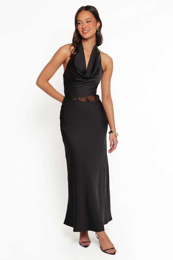 DRESSES Jameela Halterneck Maxi Dress - Black