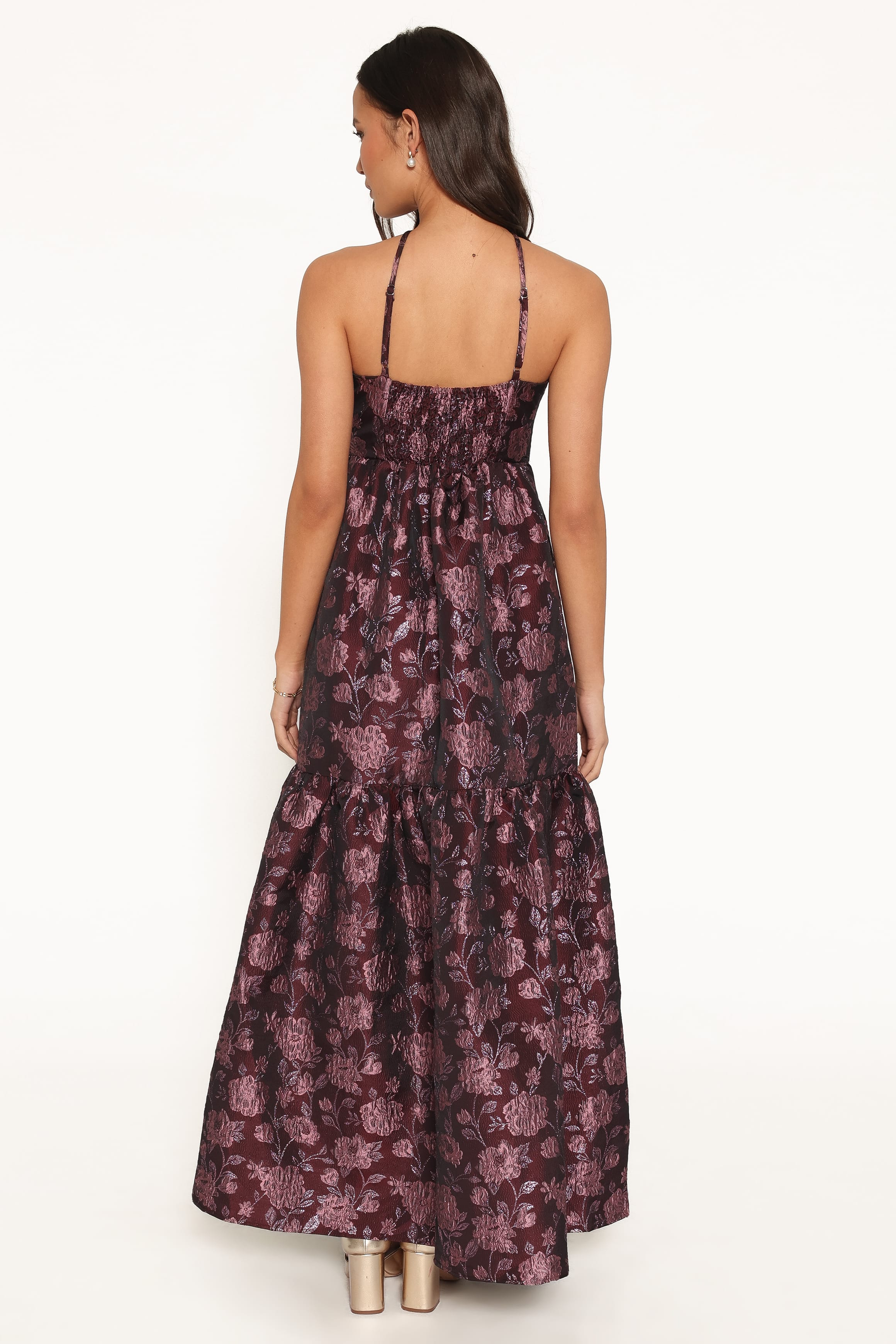 DRESSES Jasminda Maxi Dress - Plum Brocade