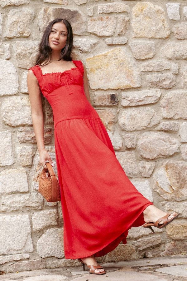 DRESSES Joann Midi Dress - Red