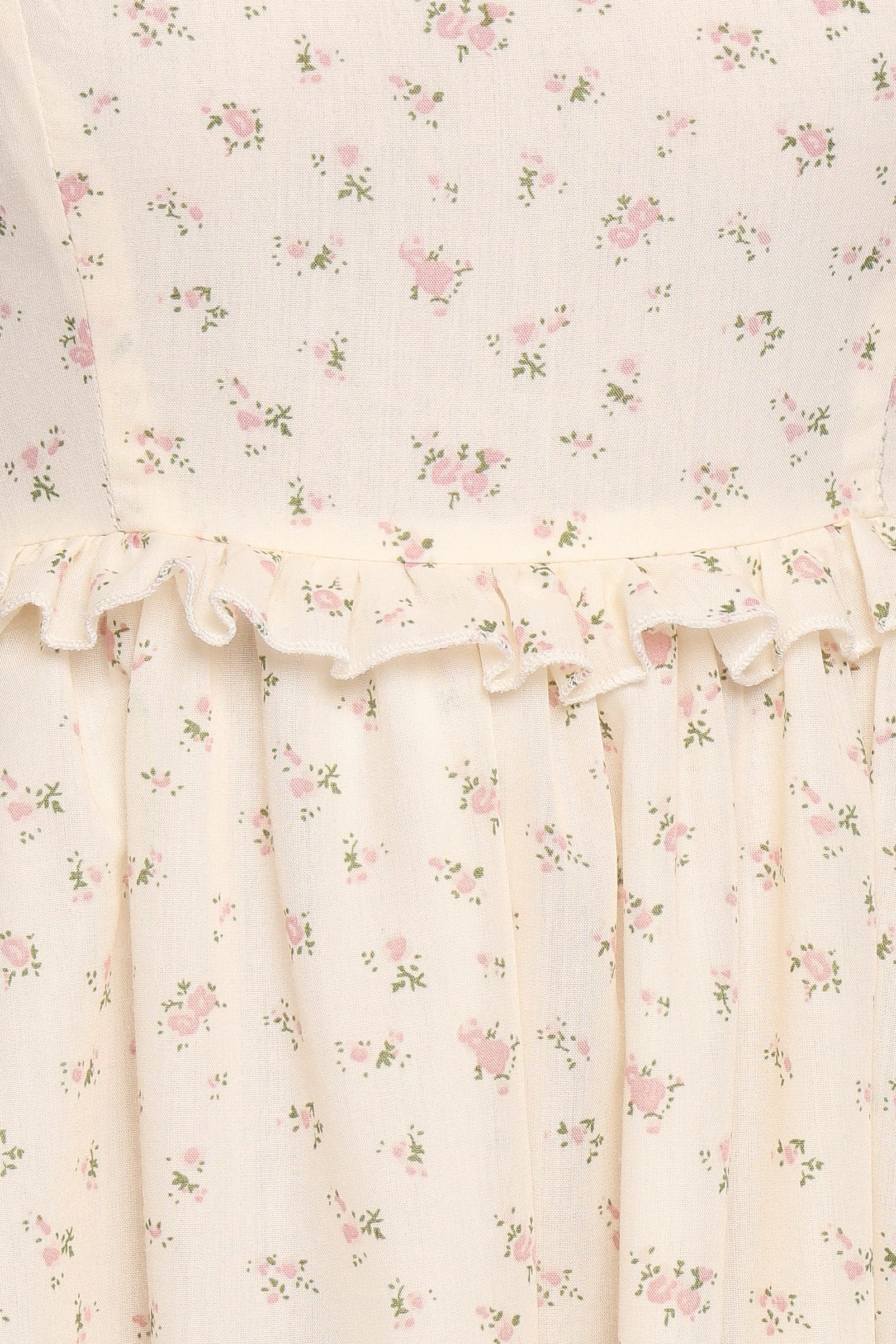 DRESSES Jorina Puff Sleeve Maxi Dress - Cream Ditsy Floral