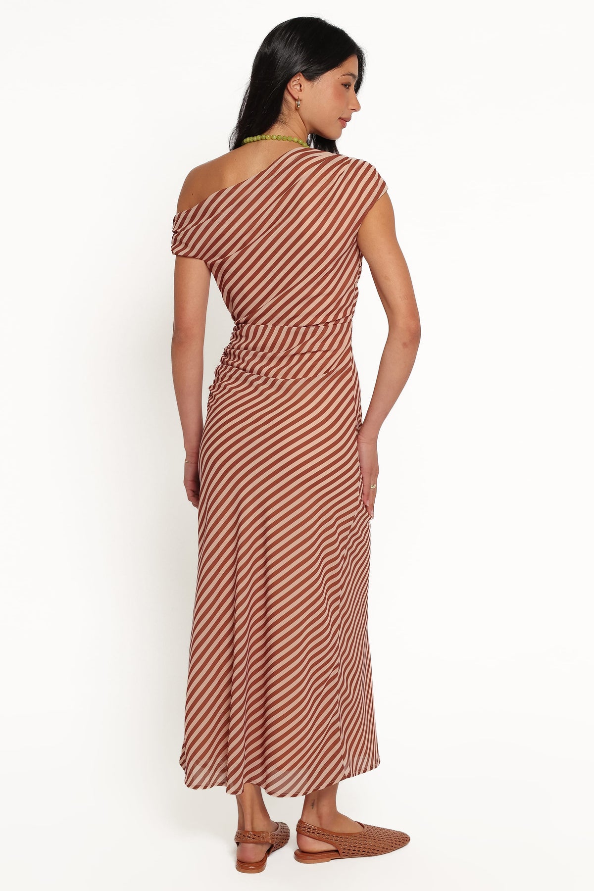 DRESSES Jovita Midi Dress - Brown Stripe