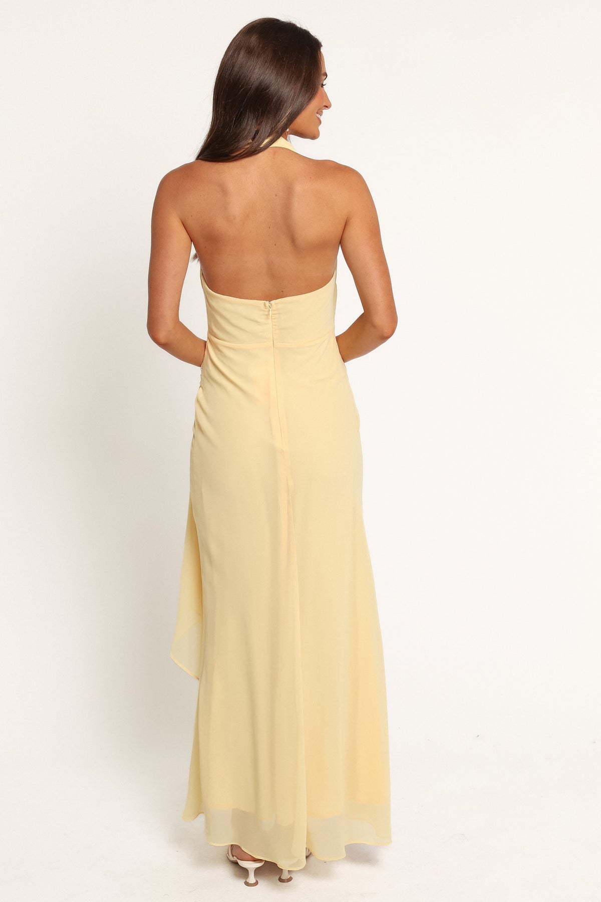 DRESSES Judith Halterneck Maxi Dress - Butter Yellow