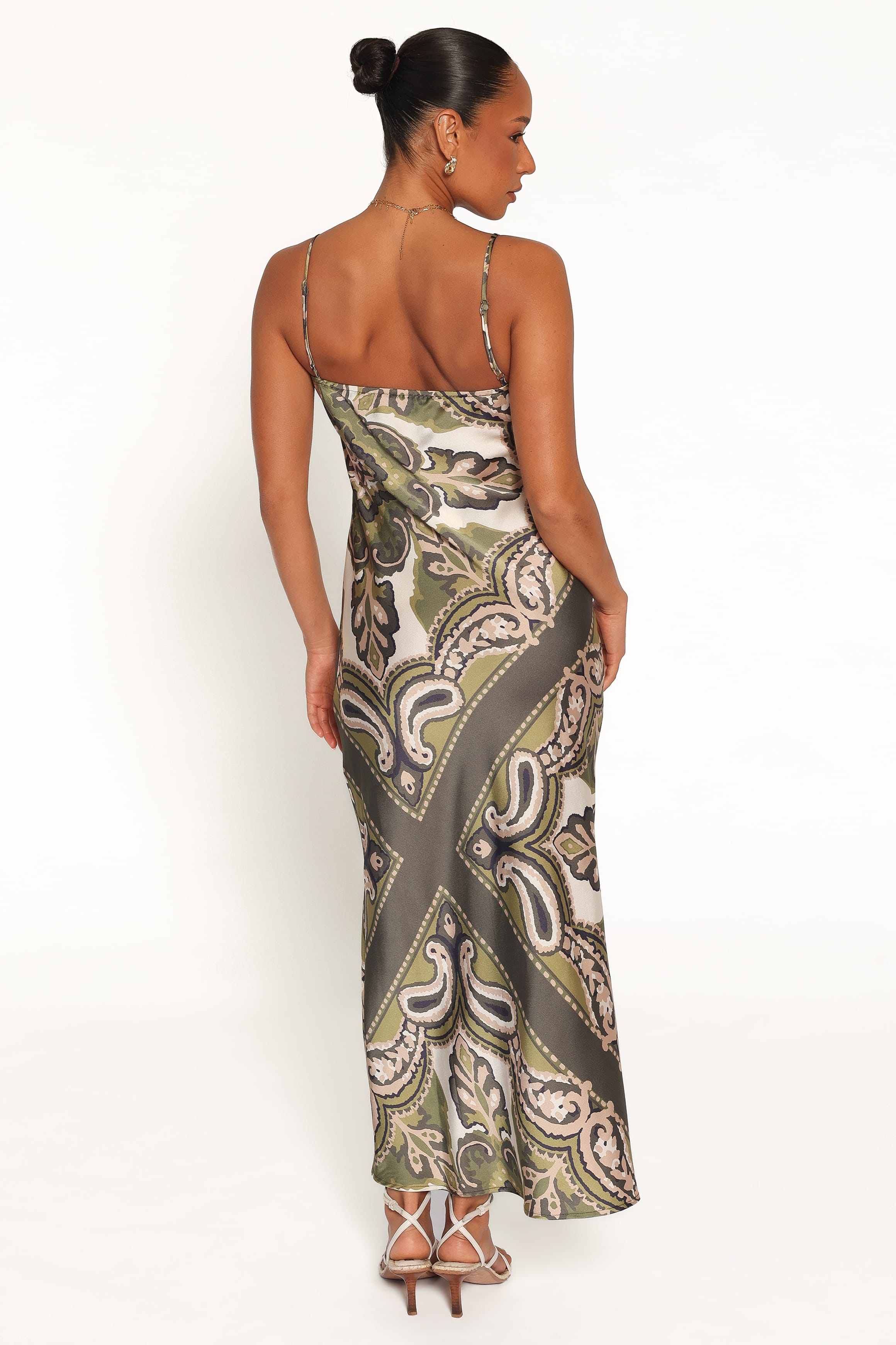 DRESSES Kamila Maxi Dress - Green Scarf Print