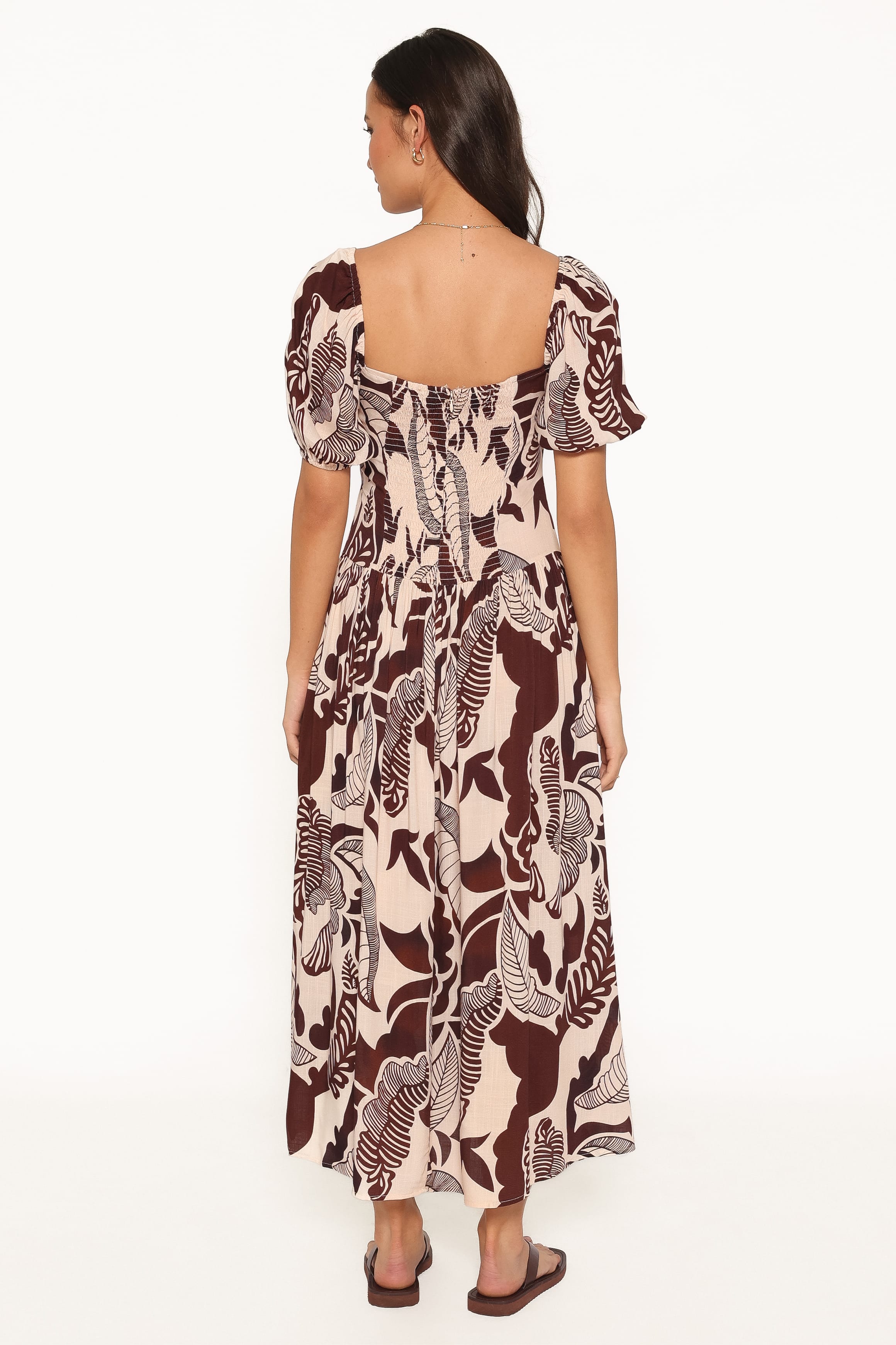 DRESSES Kepner Maxi Dress - Brown Floral
