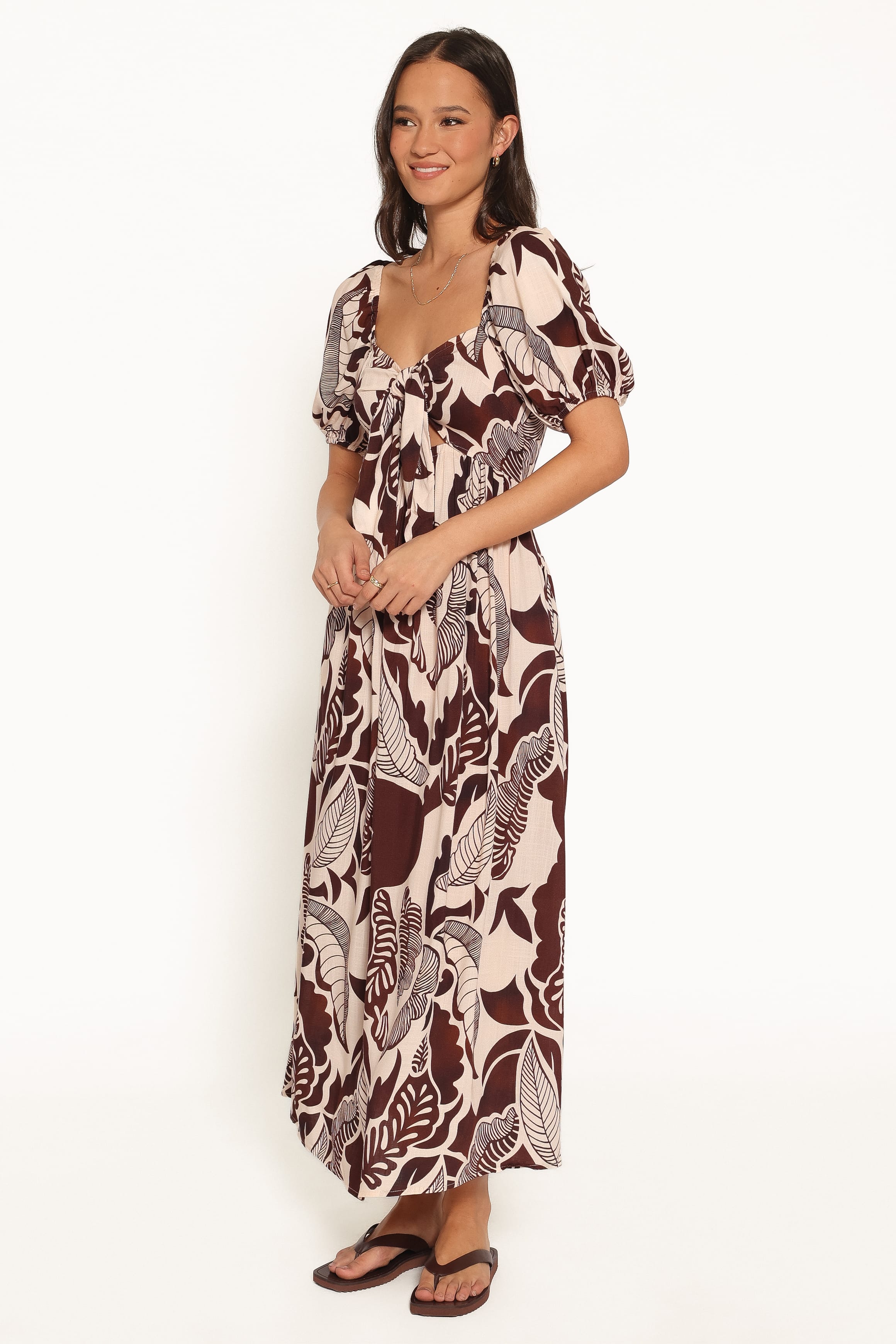 DRESSES Kepner Maxi Dress - Brown Floral