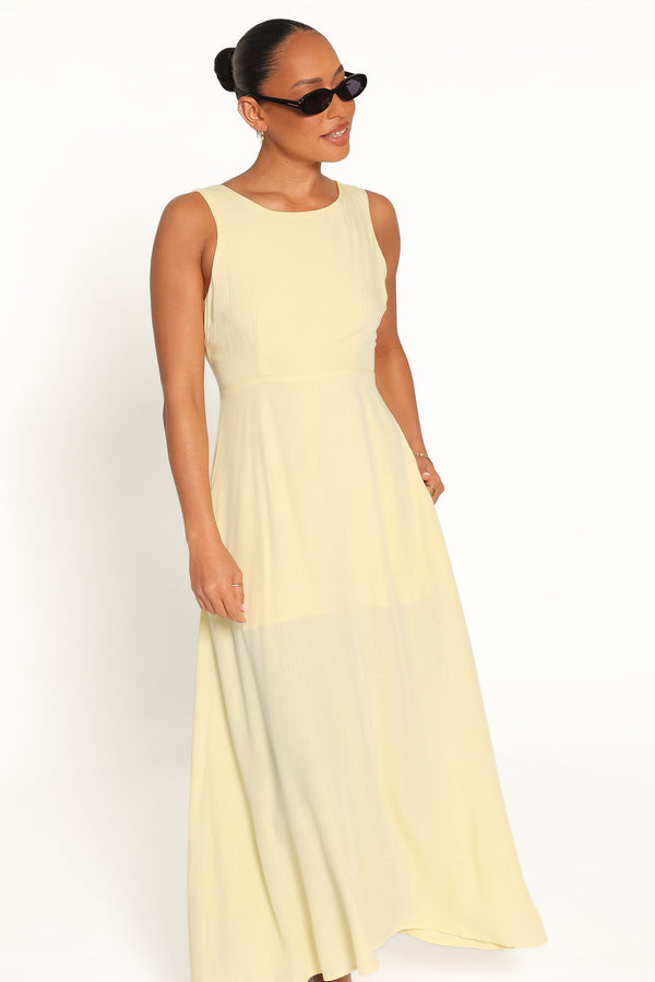 DRESSES Kerrin Midi Dress - Butter Yellow