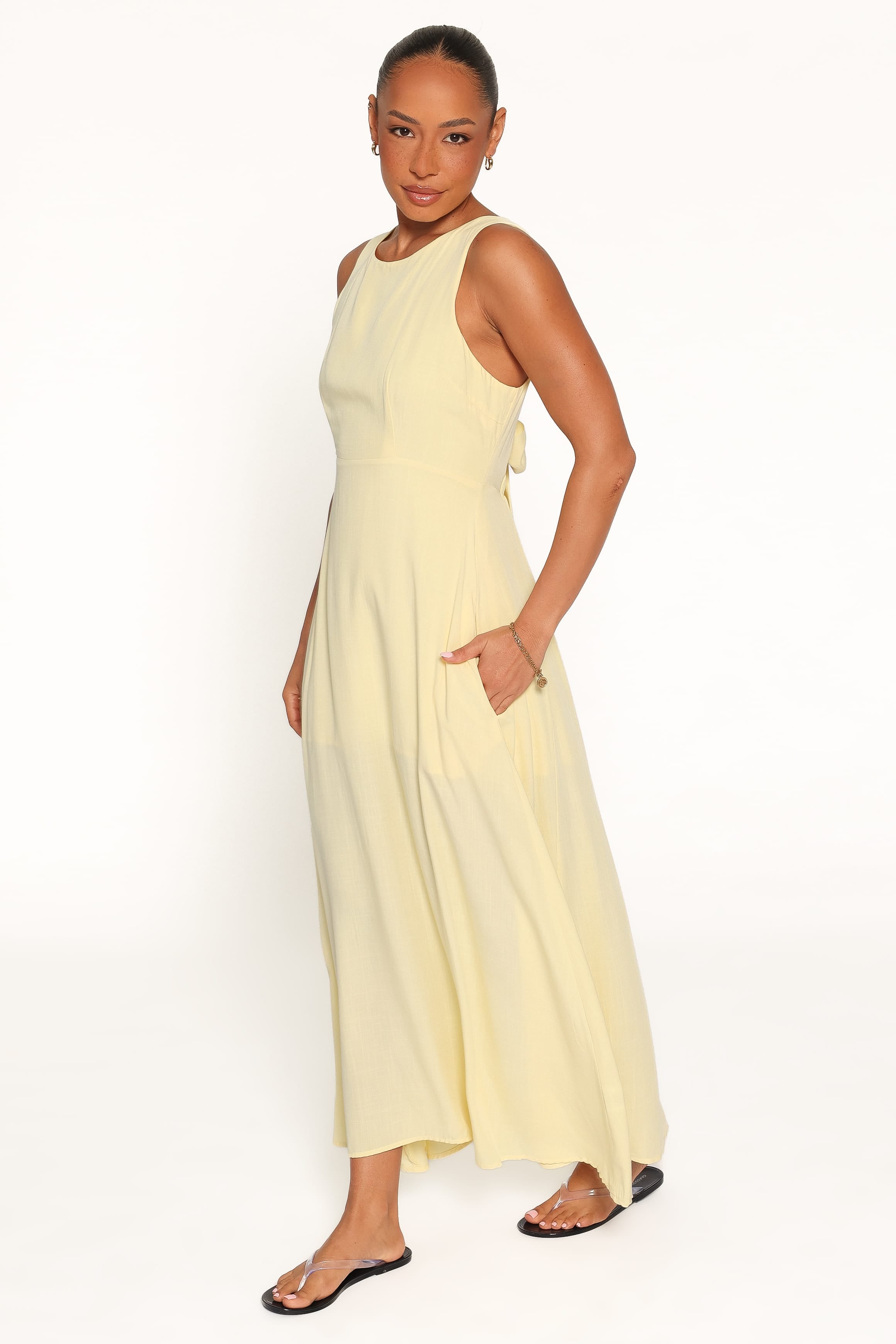 DRESSES Kerrin Midi Dress - Butter Yellow
