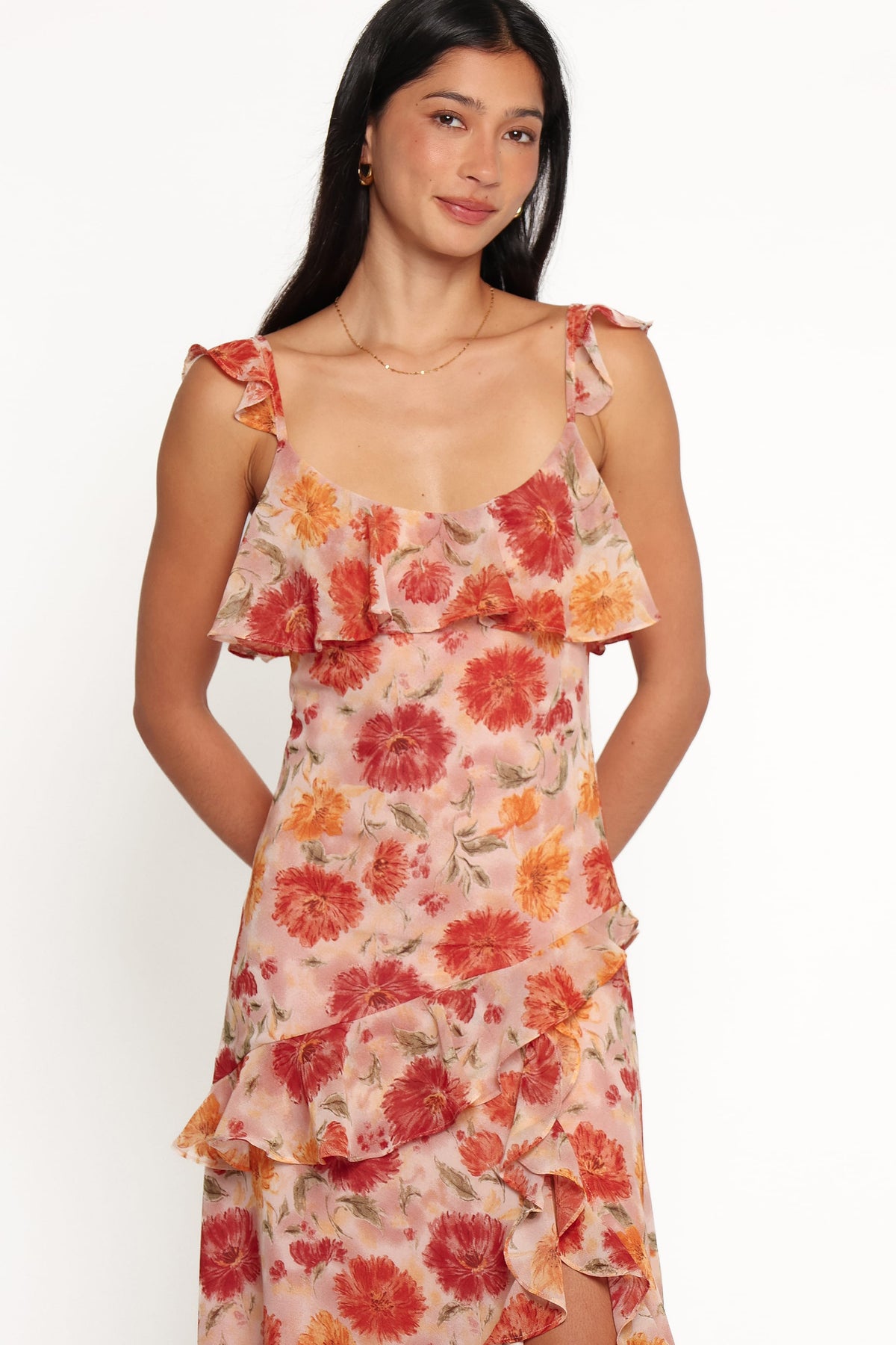 DRESSES Keyla Maxi Dress - Red Floral