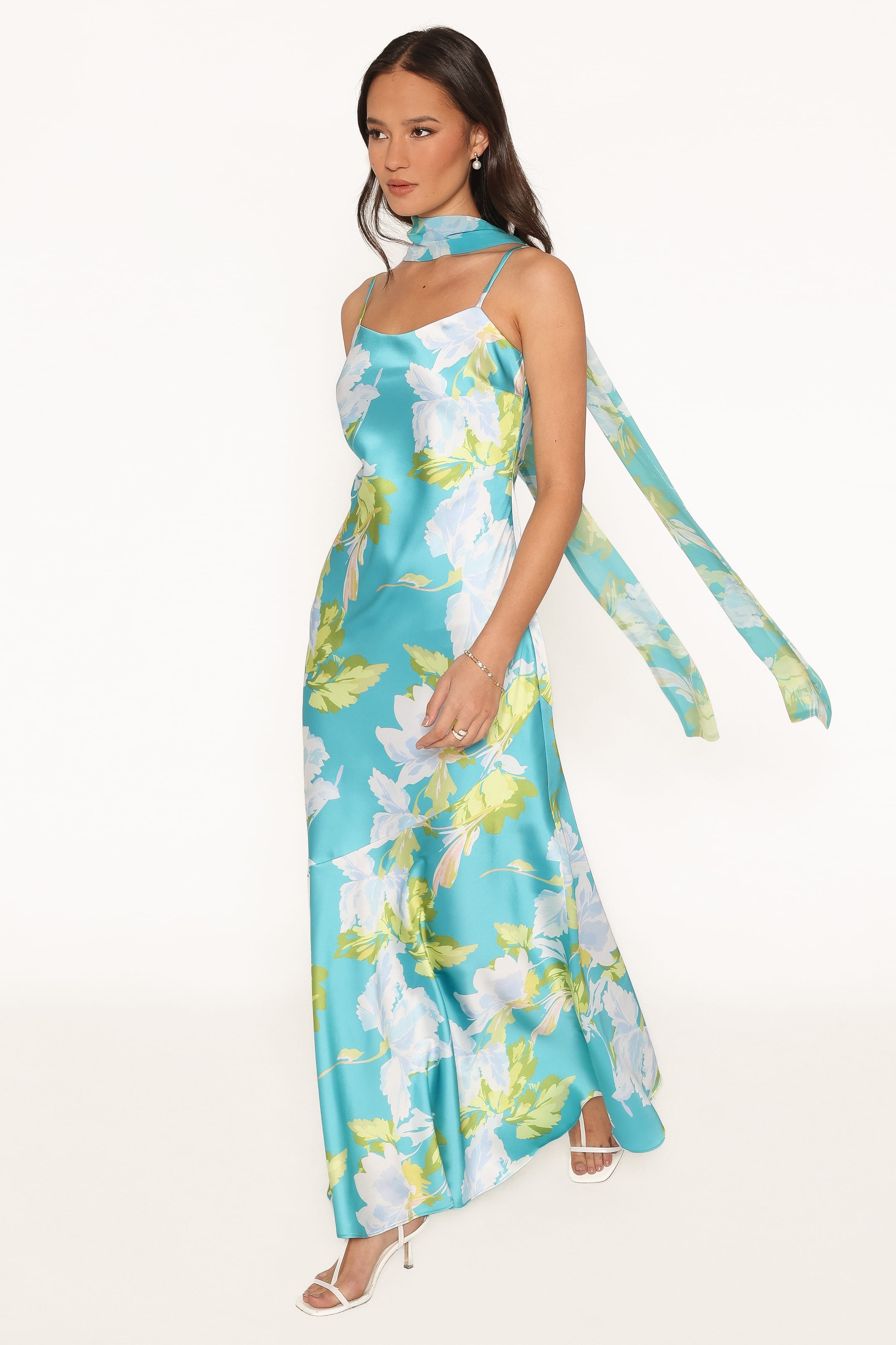 DRESSES Kinara Maxi Dress - Aqua Floral