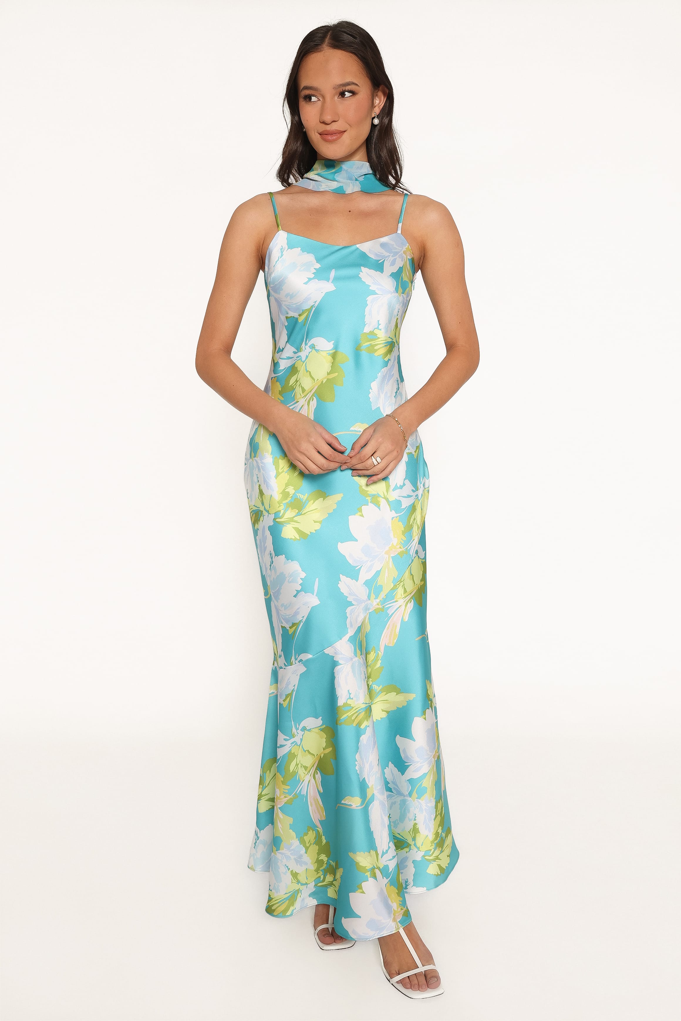 DRESSES Kinara Maxi Dress - Aqua Floral