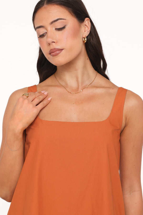 DRESSES Kora Mini Dress - Burnt Orange