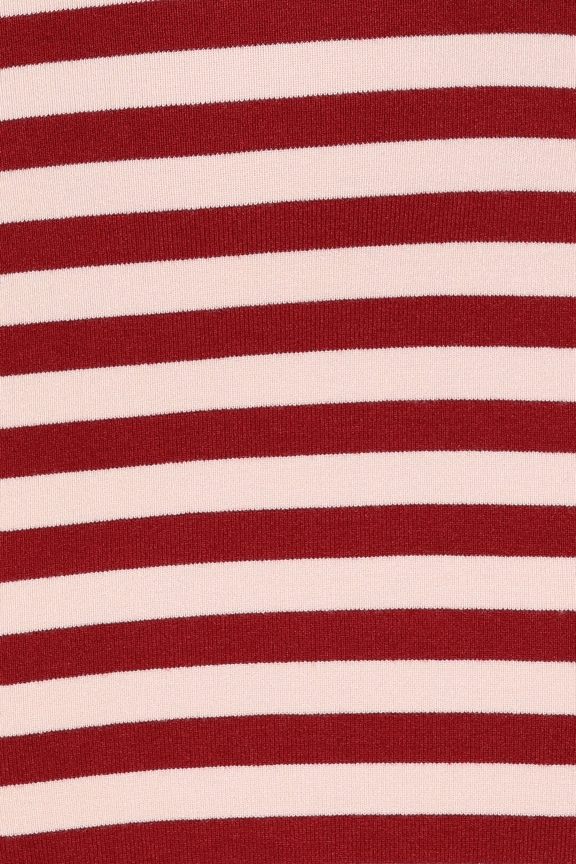 DRESSES Latoya Strapless Midi Dress - Pink Burgundy Stripe