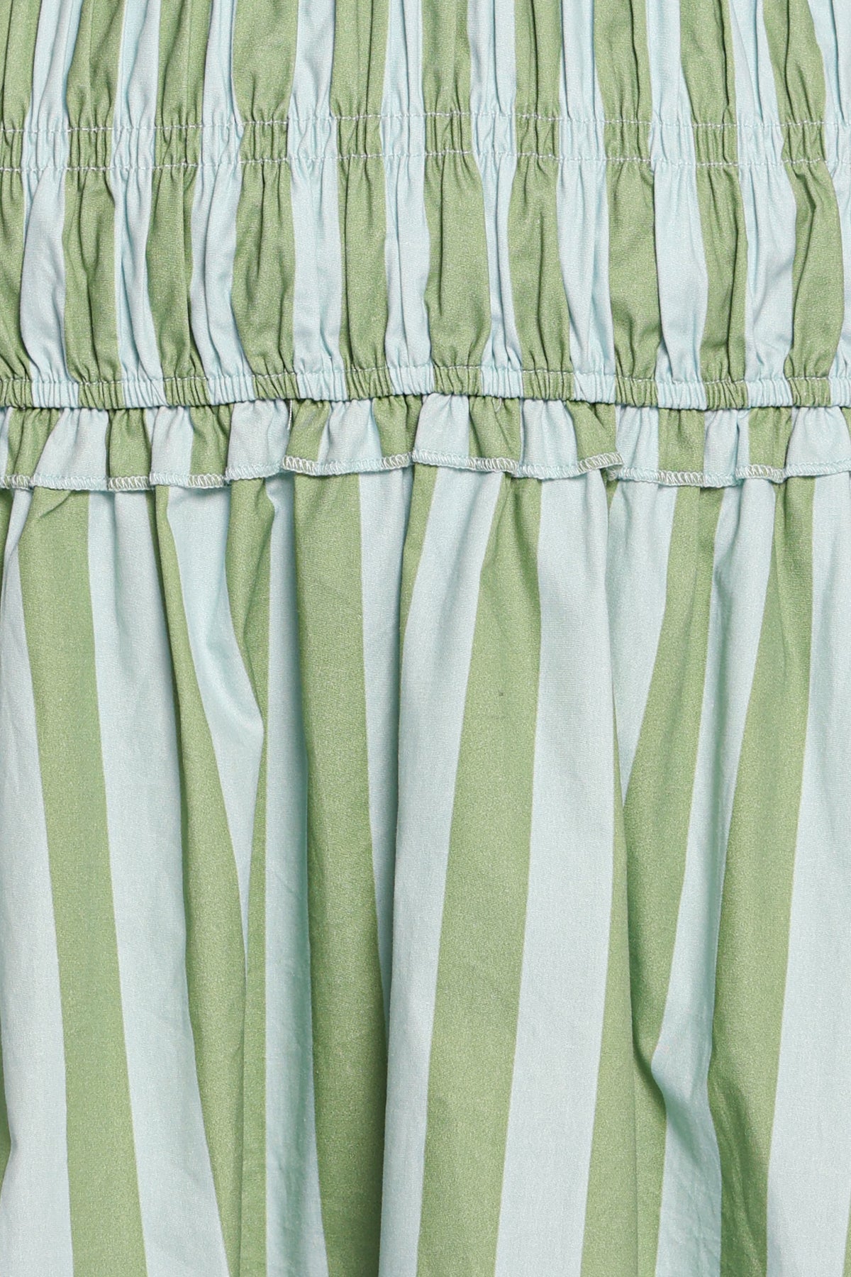 DRESSES Leabrook Mini Dress - Green/Blue Stripe