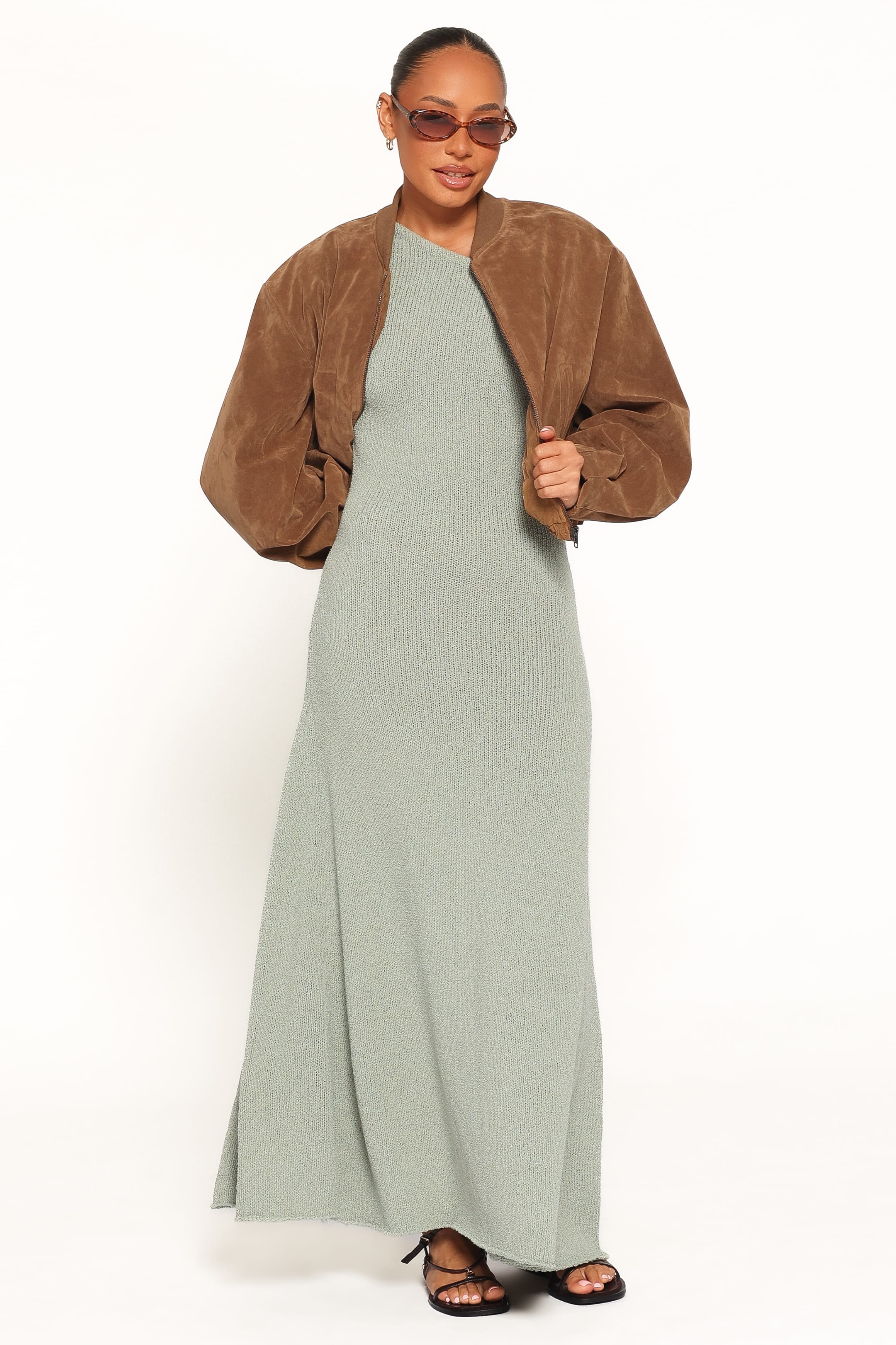 DRESSES Linora Off Shoulder Maxi Dress - Sage Green