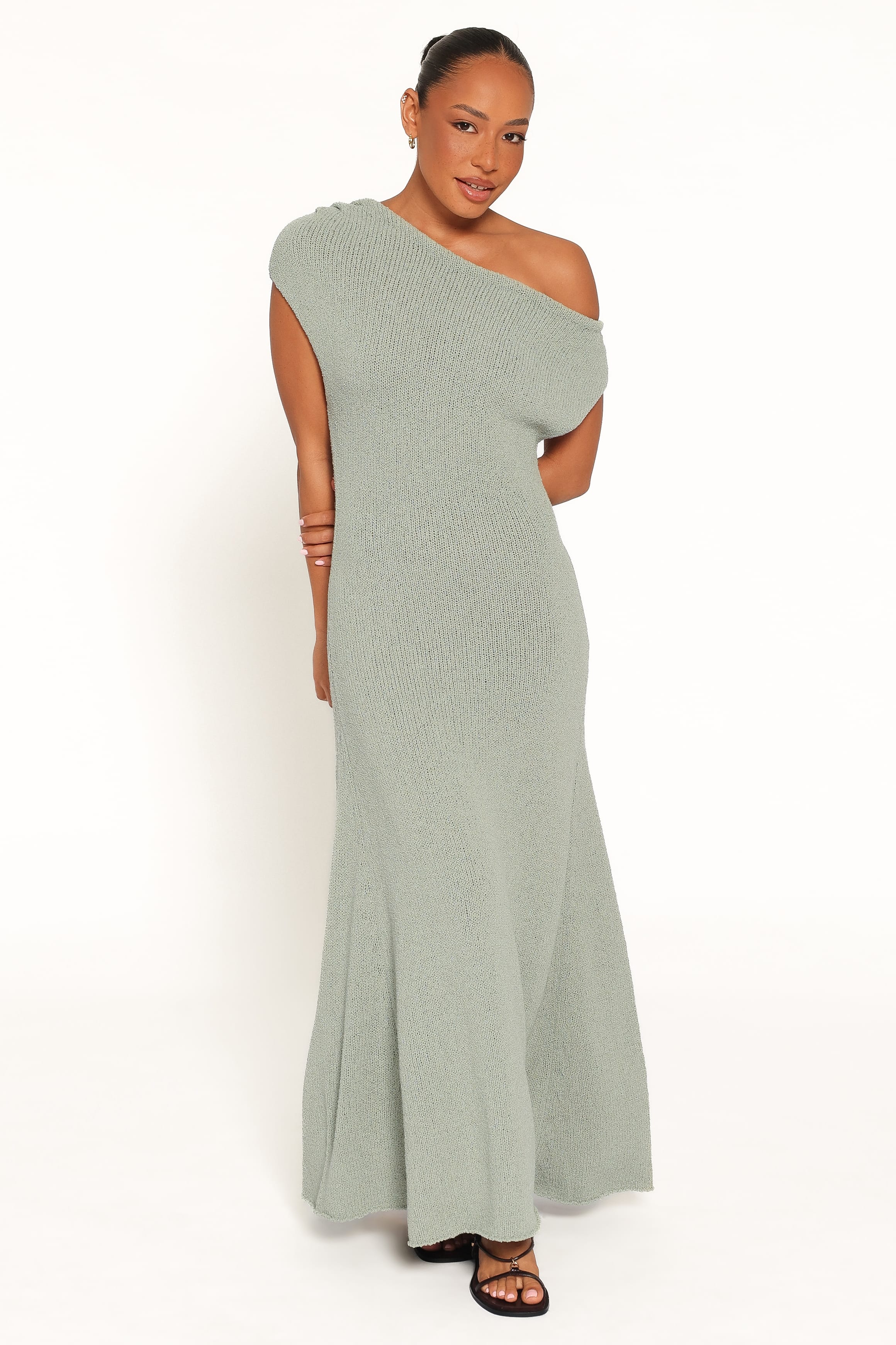DRESSES Linora Off Shoulder Maxi Dress - Sage Green