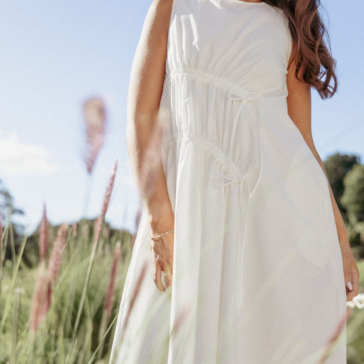 lorinda maxi dress white Lorinda Maxi Dress - Ivory