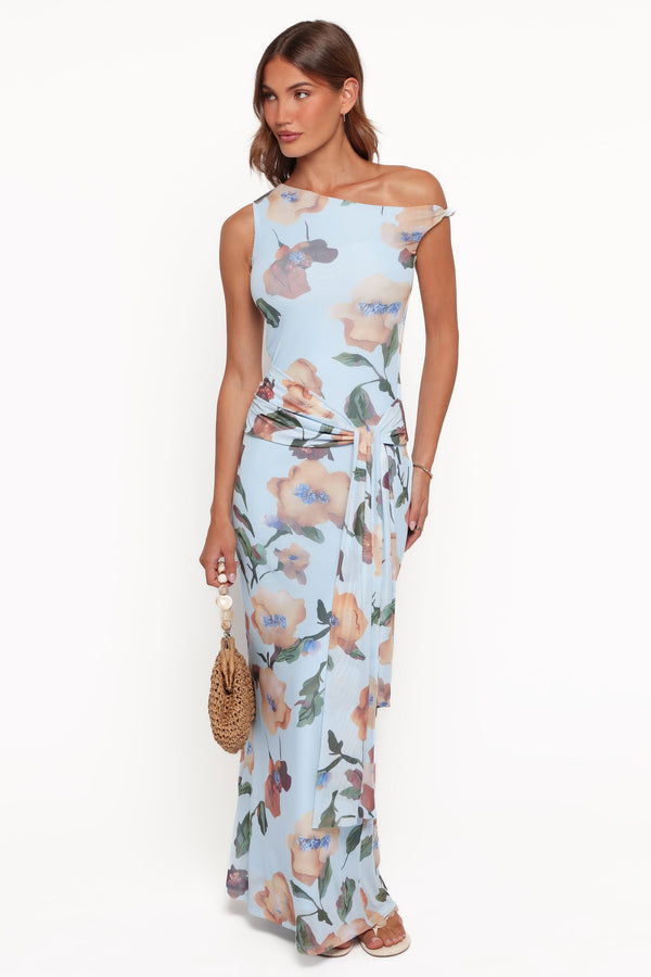 DRESSES Loulani Maxi Dress - Pale Blue Floral