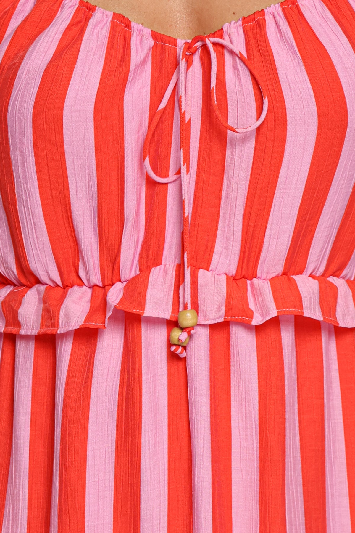 DRESSES Lovella Maxi Dress - Pink/Red Stripe