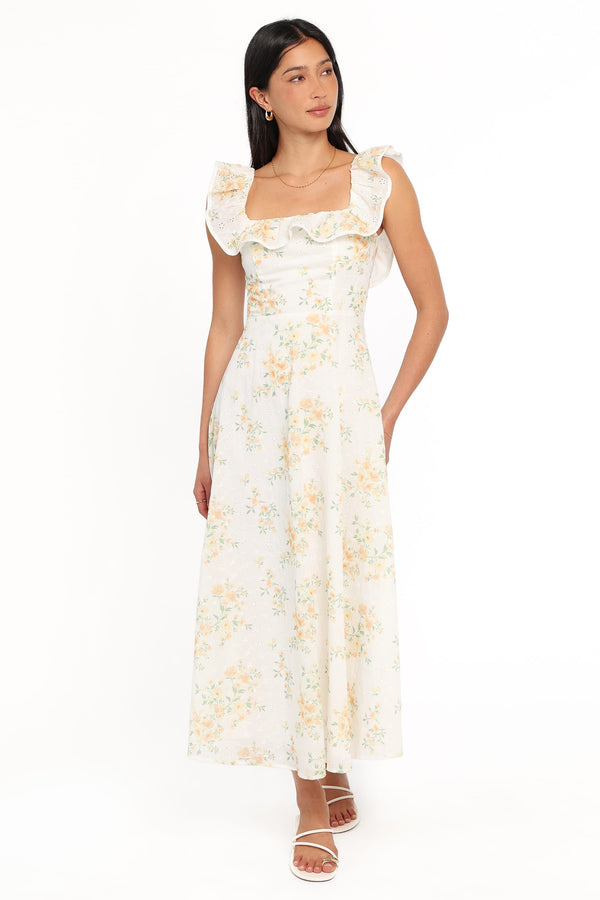 DRESSES Lucille Maxi Dress - Yellow Floral