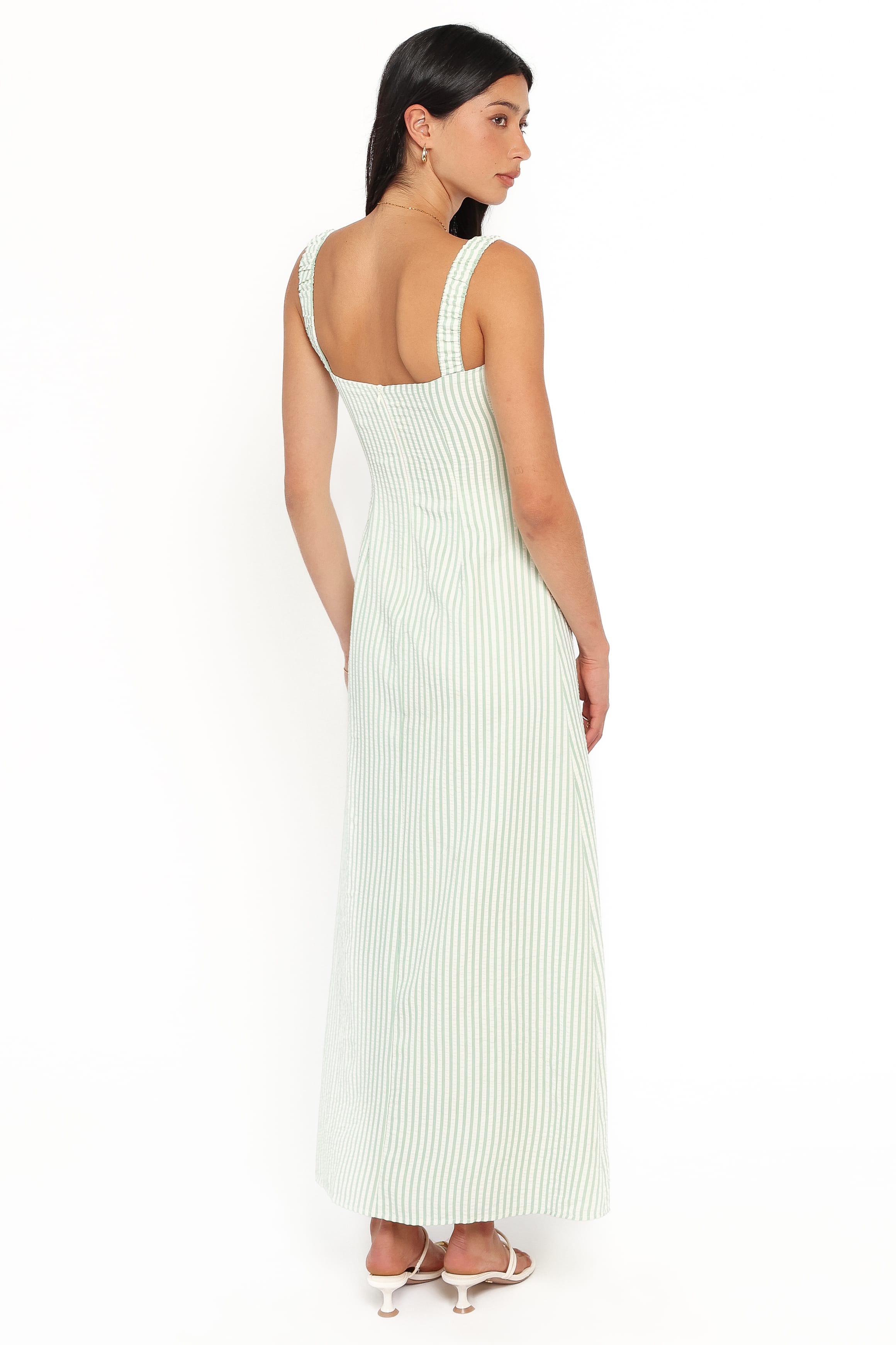 DRESSES Marzena Midi Dress - Green Stripe