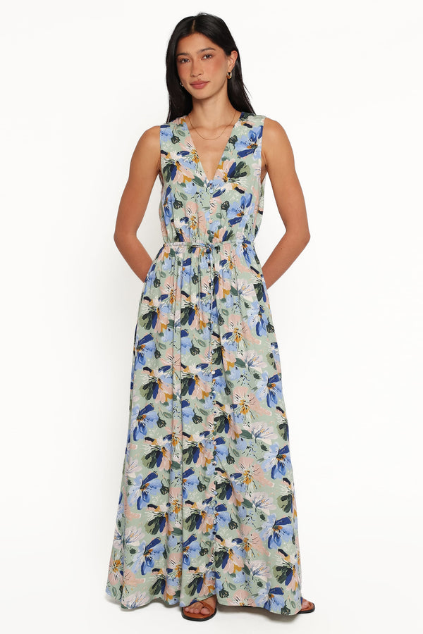 DRESSES Melville Maxi Dress - Blue Floral