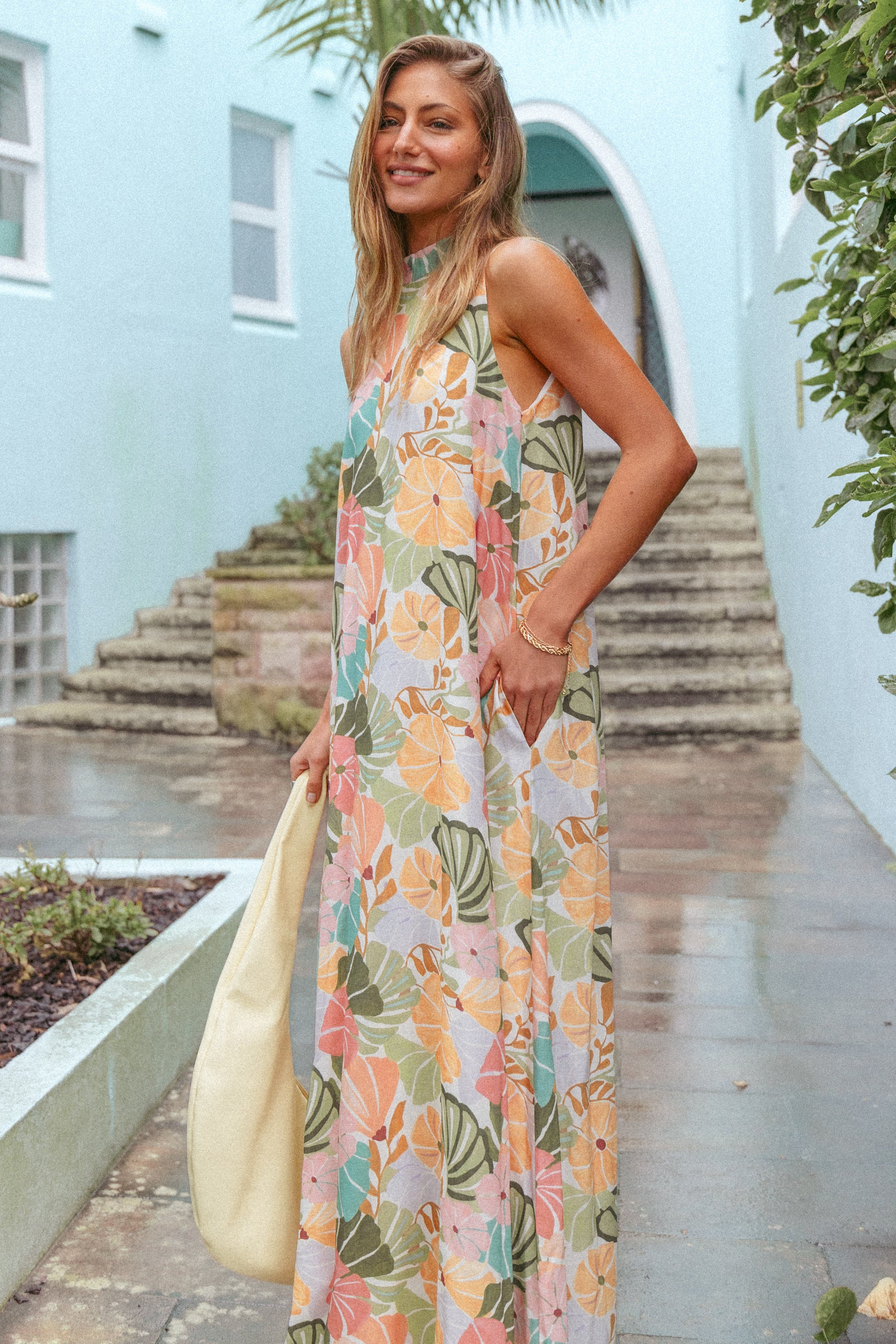 DRESSES Mindie Maxi Dress - Retro Orange Floral